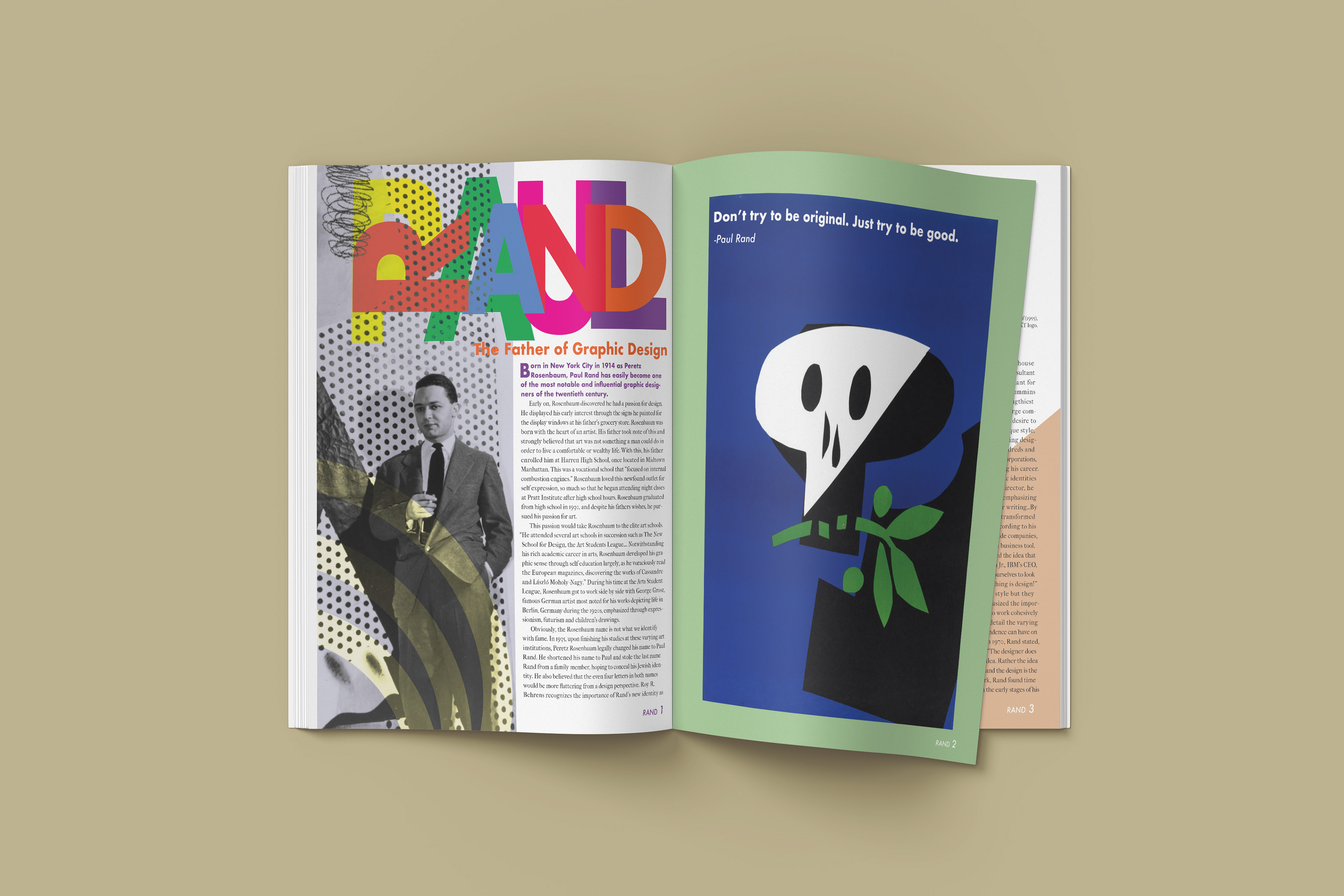 Magazine  -  Illustrator/Photoshop