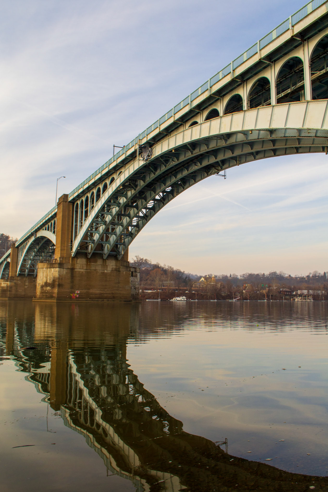 Under the 40th St. Bridge in Pittsburgh