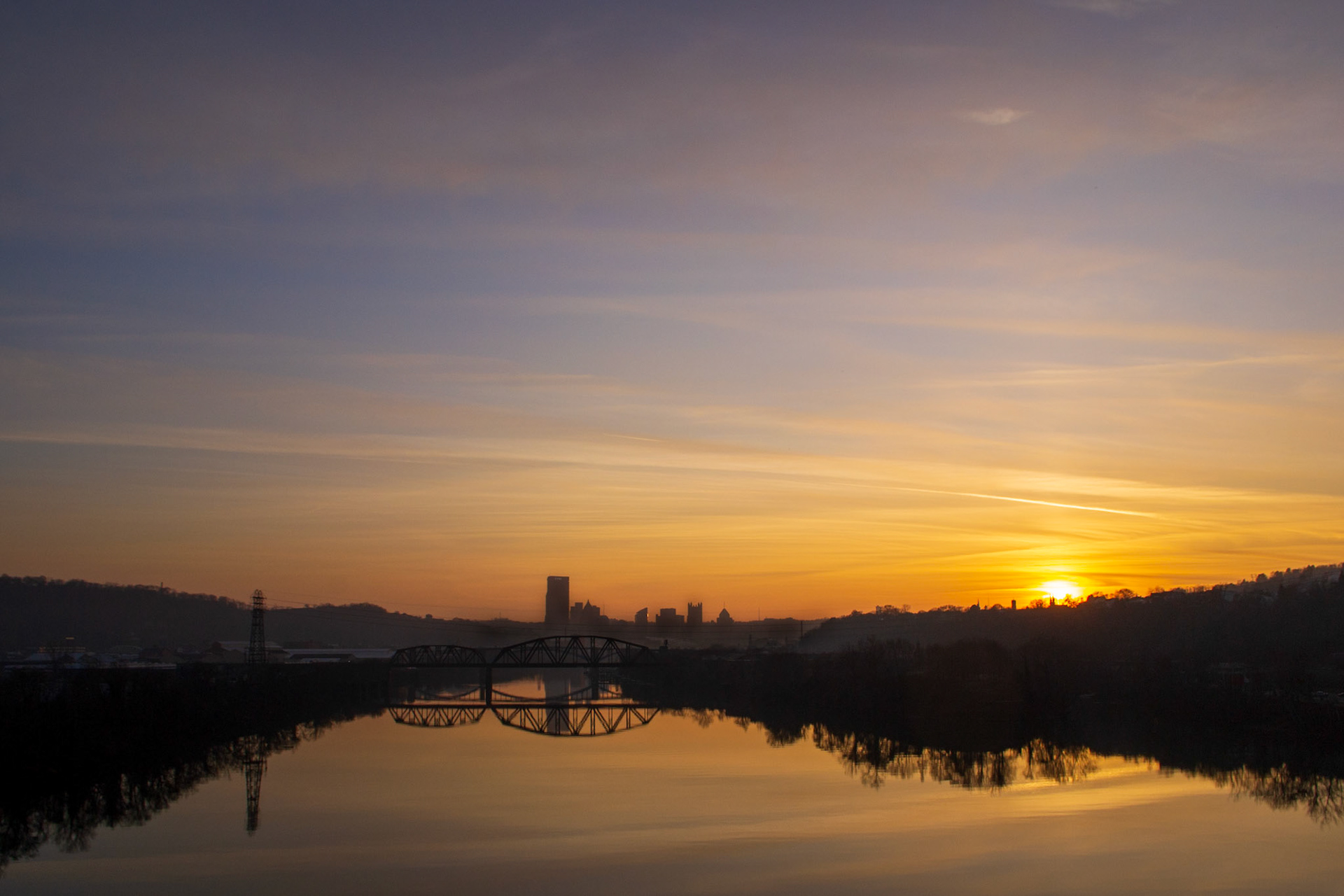 Sunset over Pittsburgh