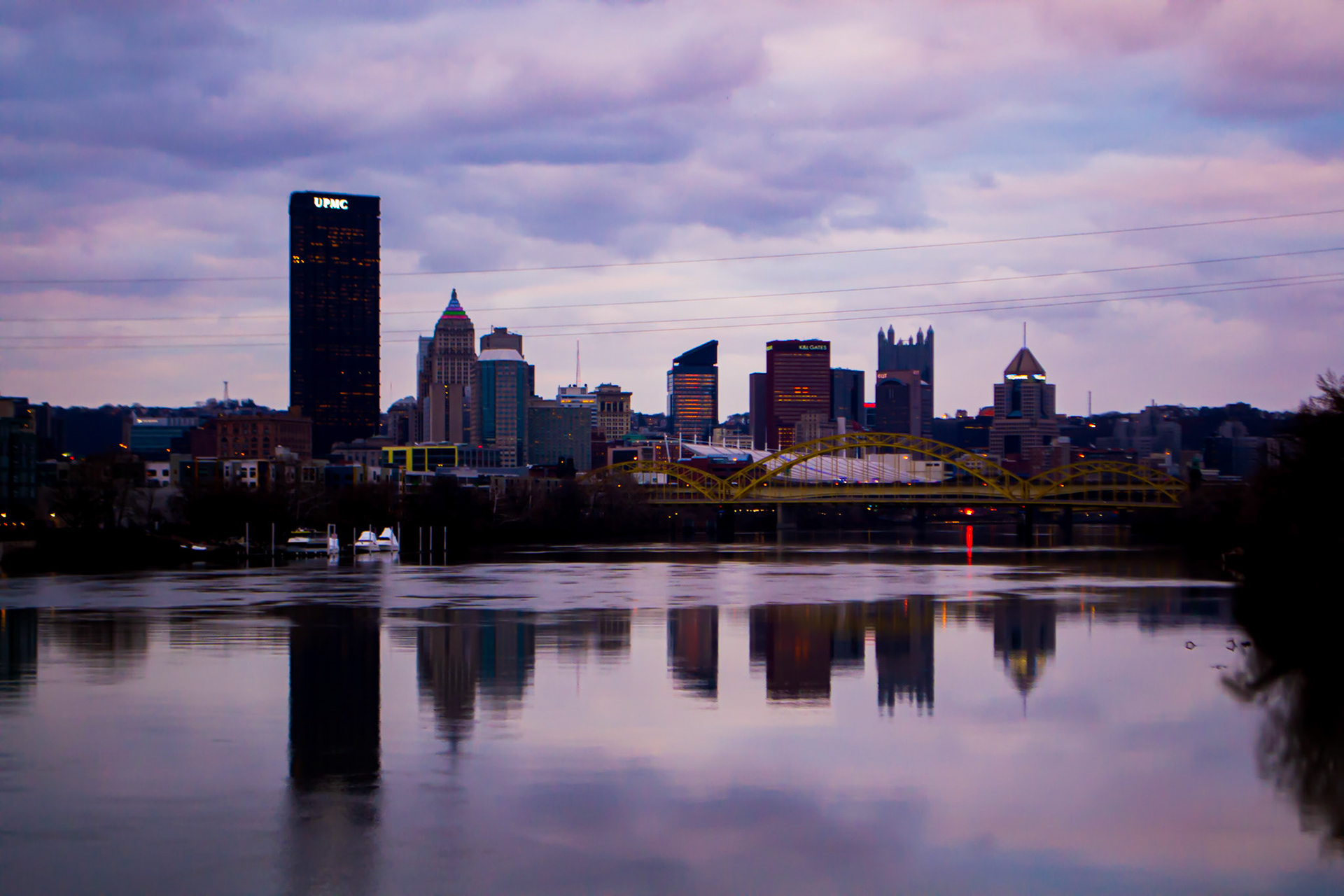 Sunset in Pittsburgh - Washington's Landing