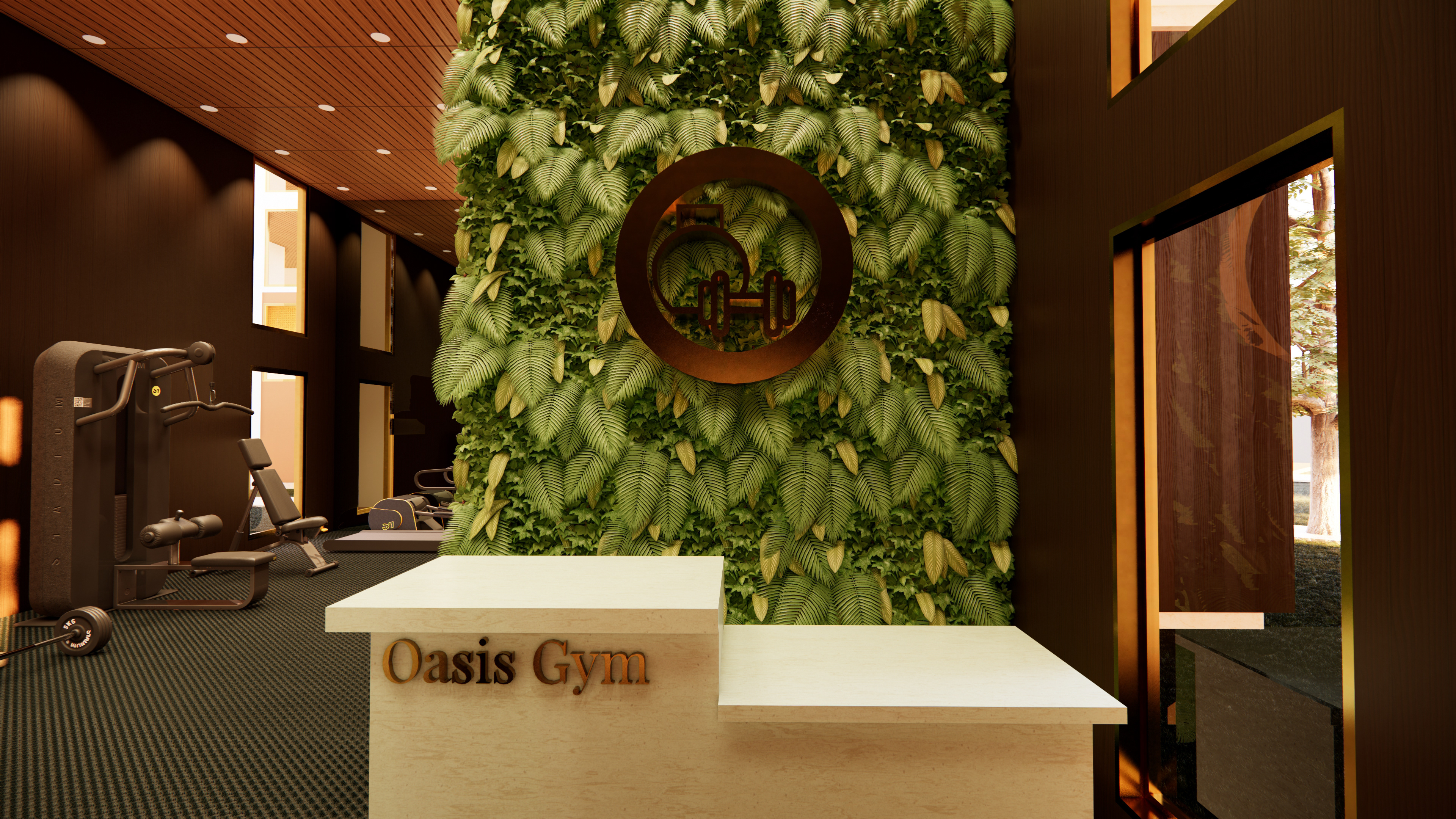 Oasis Gym Reception Desk