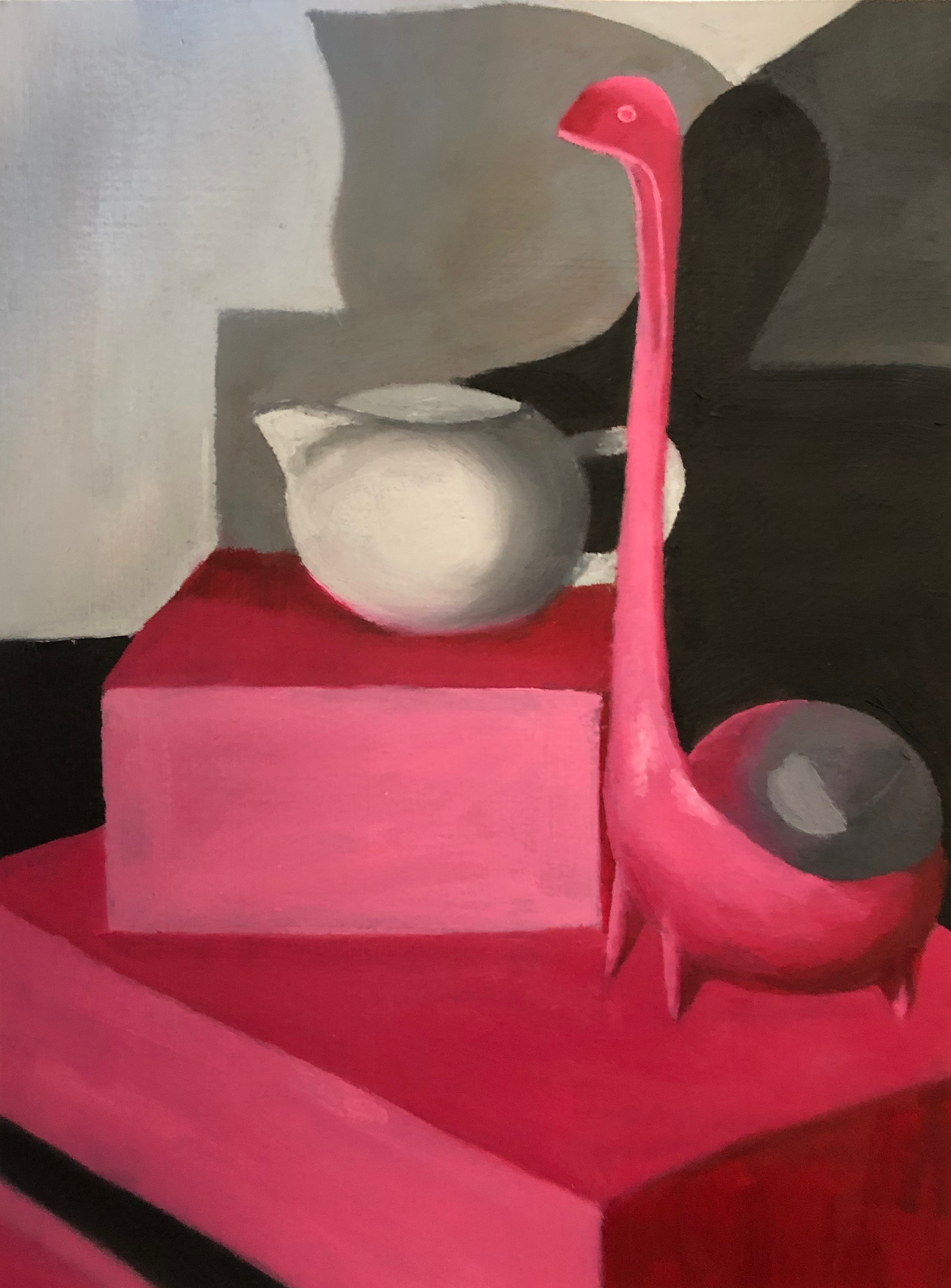 Monochromatic Still Life, Oil, 3 Colors