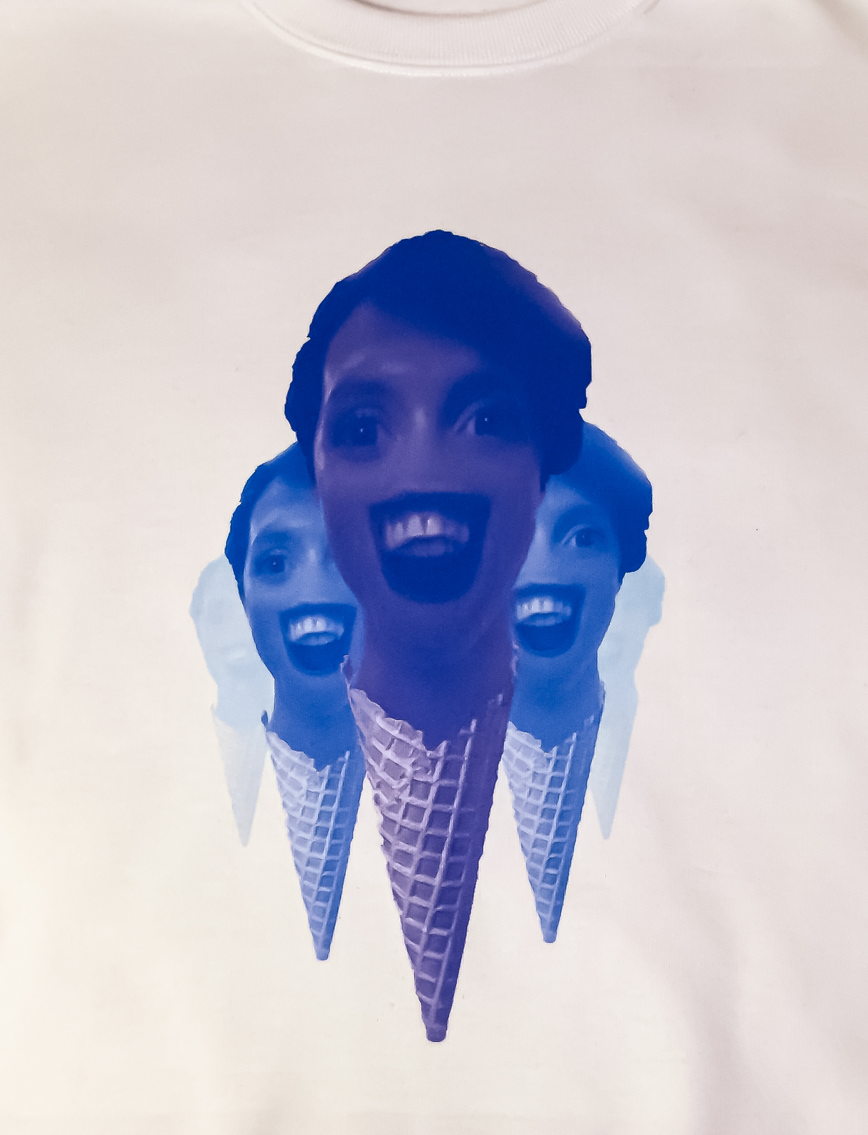 Dye Sublimation, Creepy Ice Cream Sweatshirt