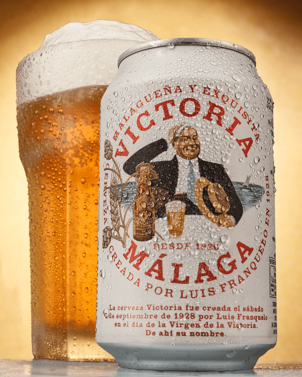 Vaso y Lata de Cerveza Efecto Frío