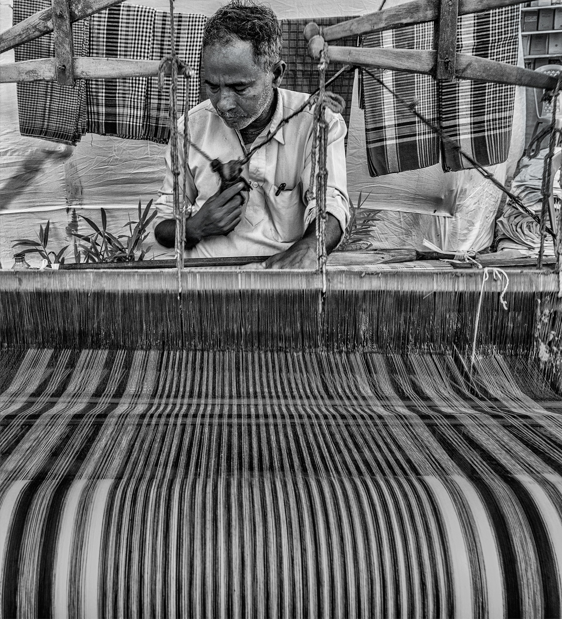 The handloom weaver (Bengal, India)