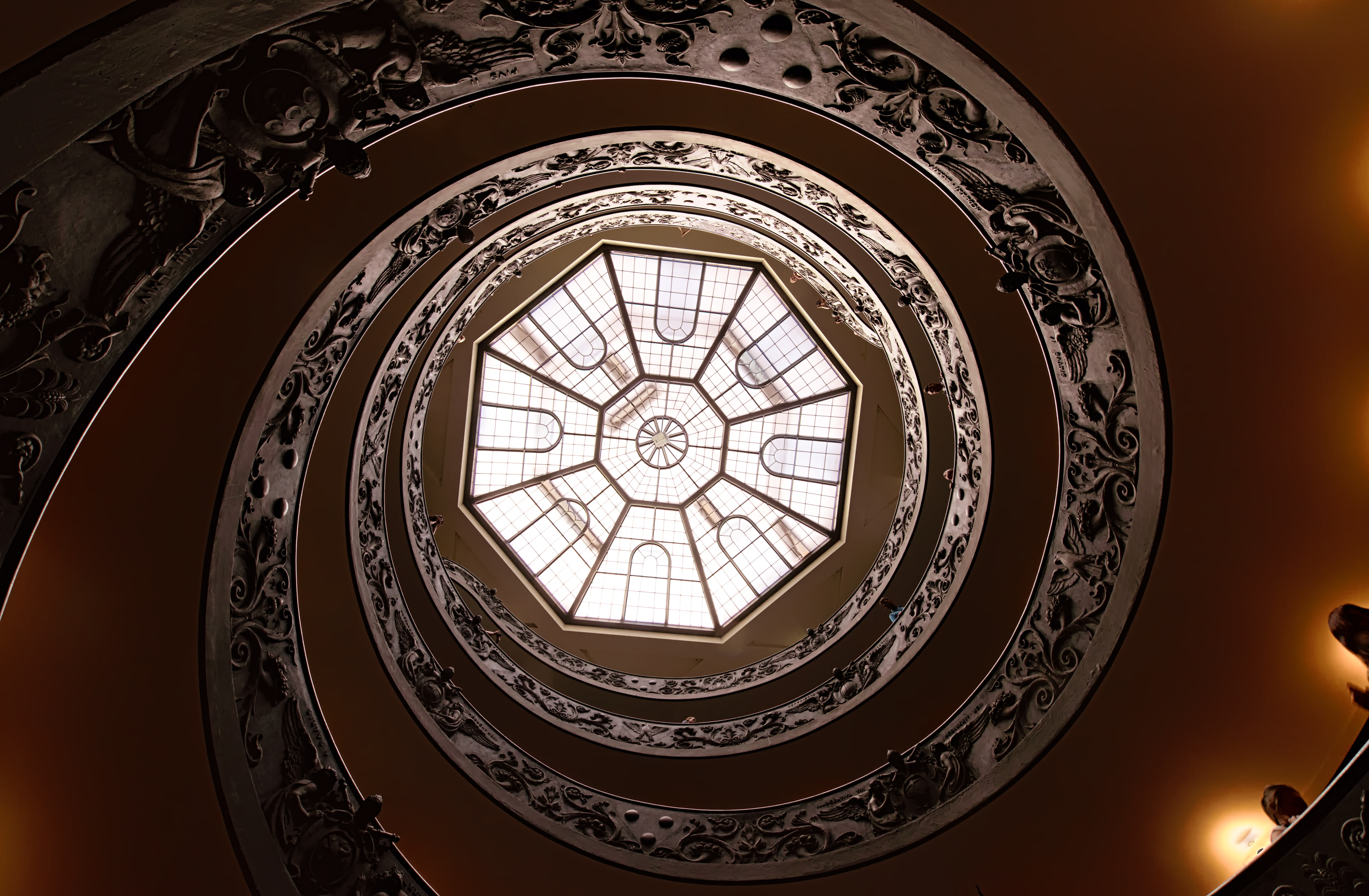 The double helix (Bramante Staircase inside Vatican museum, Rome, Italy)