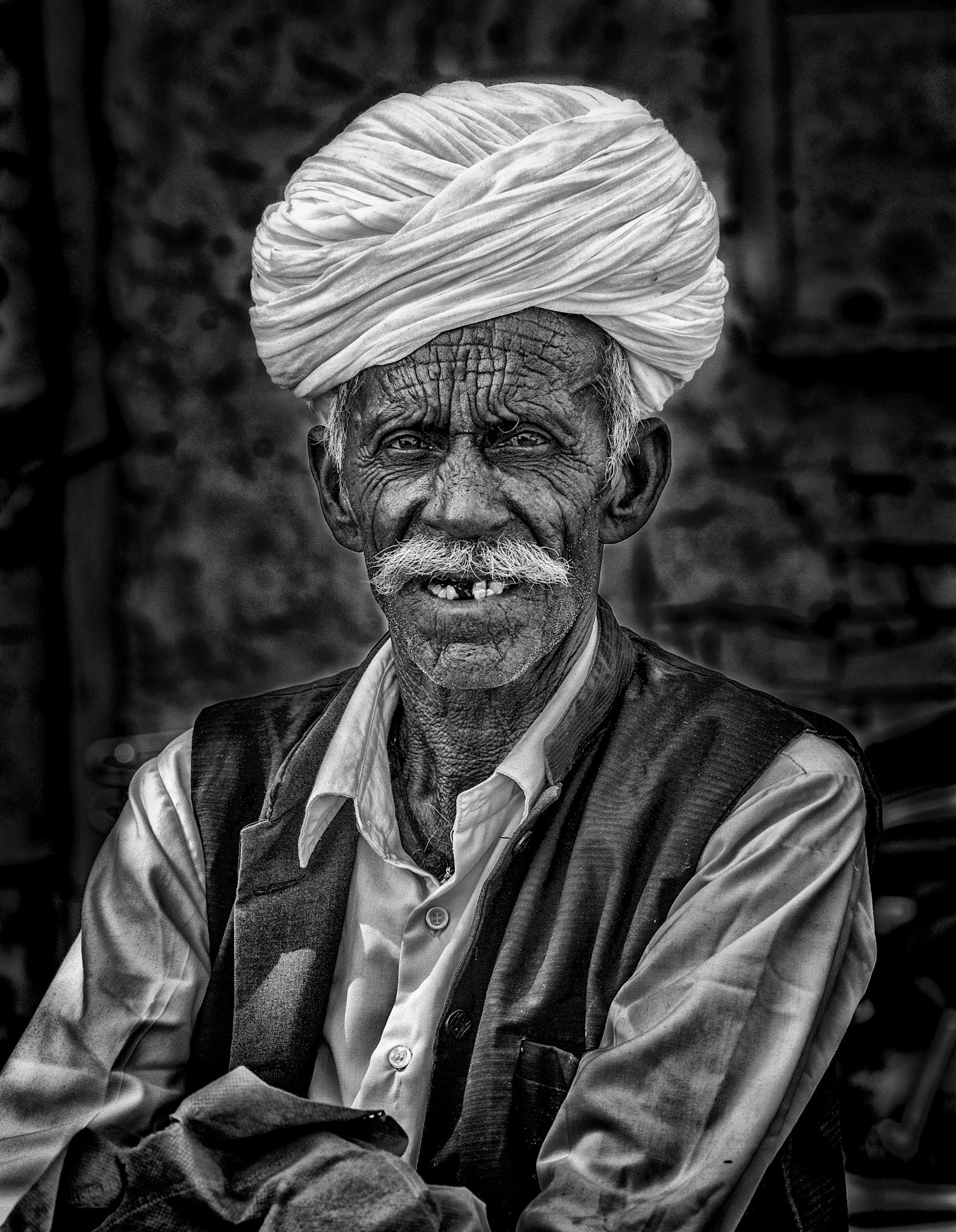 Wrinkled man