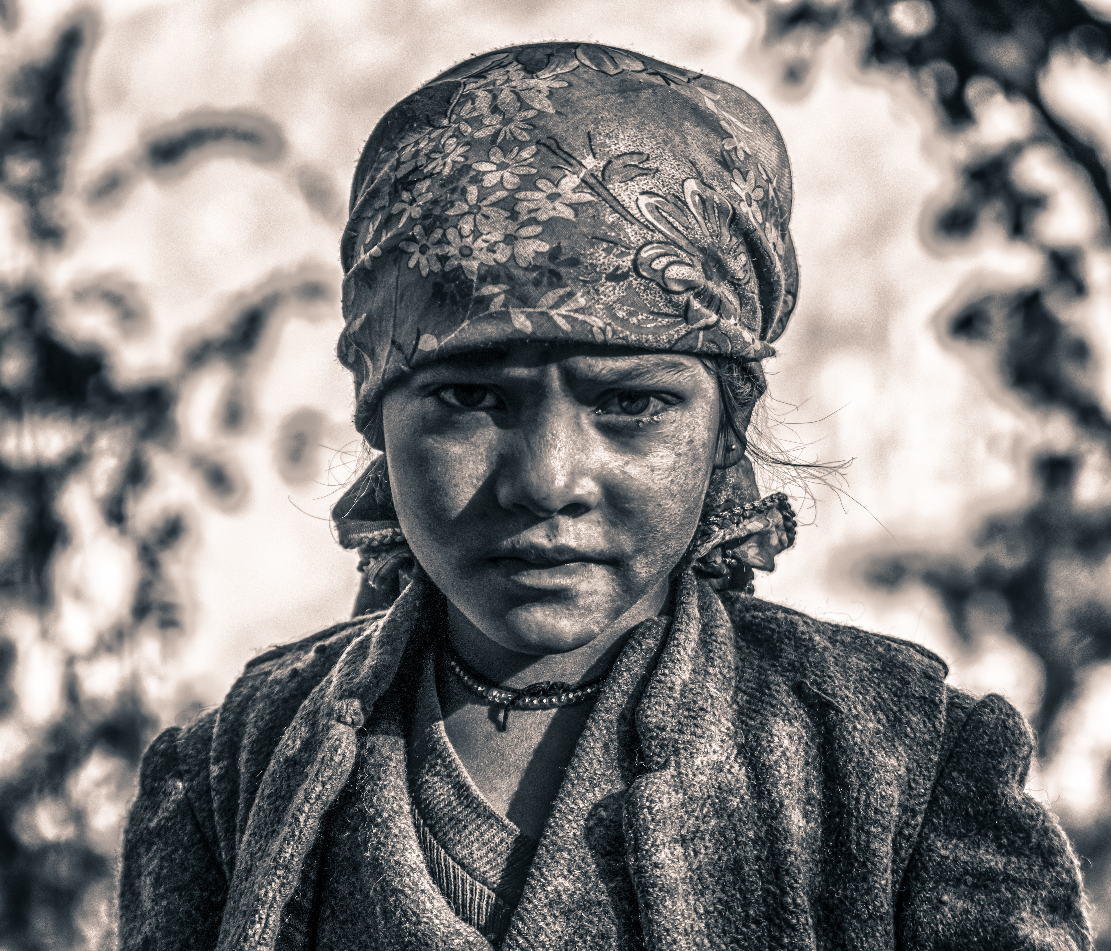 Question in her eyes