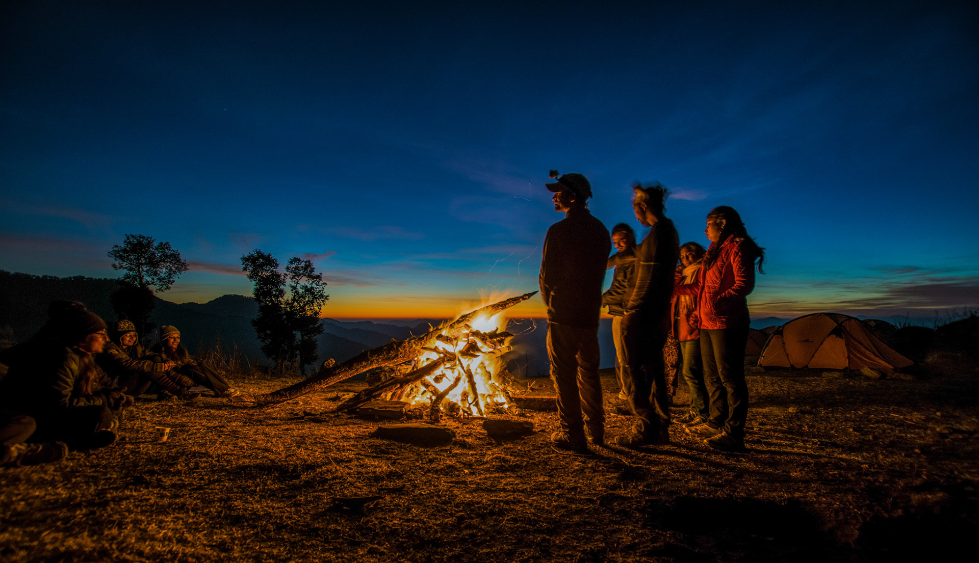 Fire on the skyline (Uttarakhand, India)