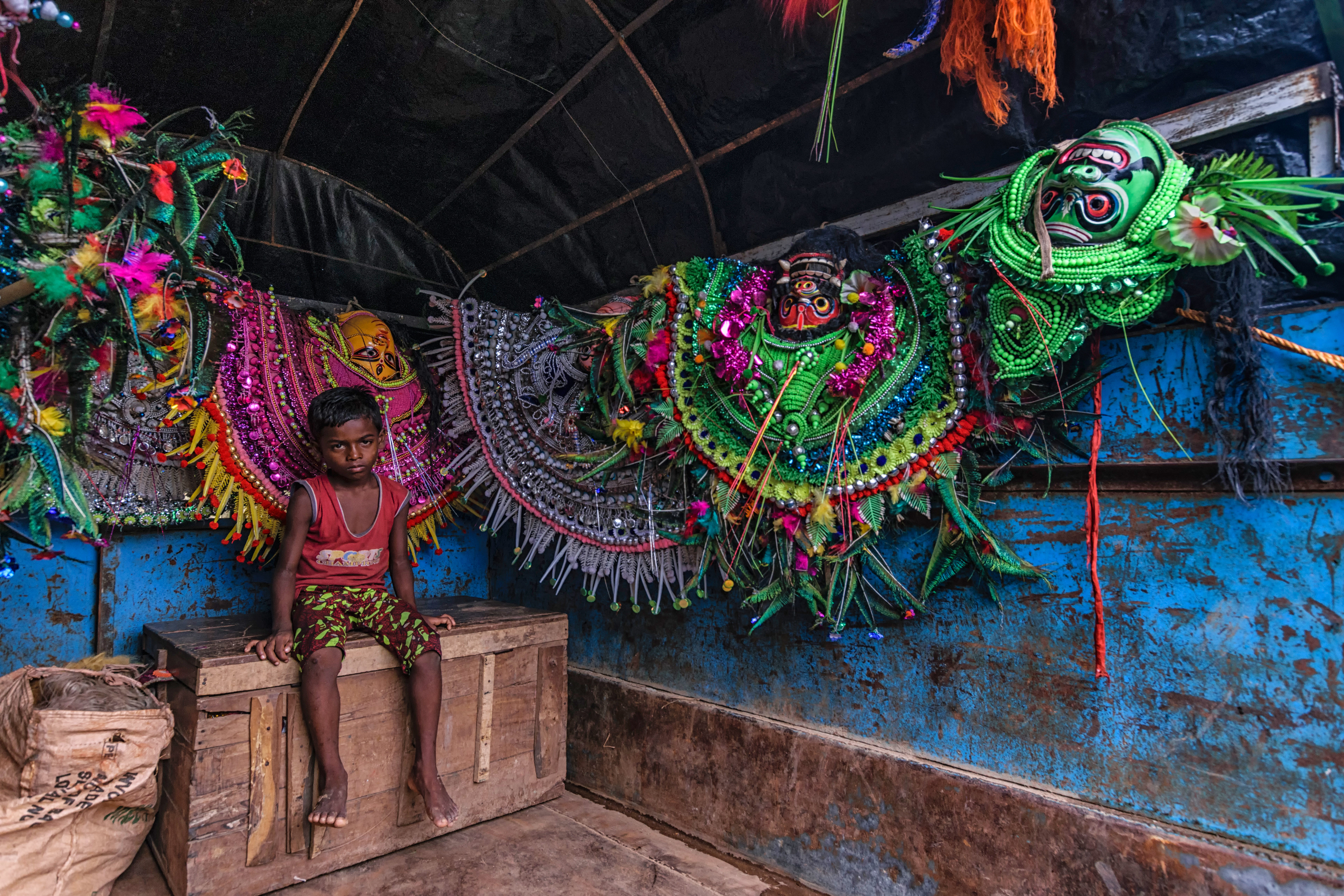 The boy without a mask (Purulia, India)