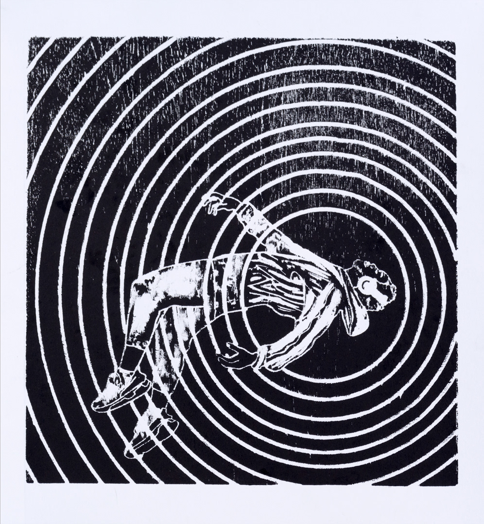 Frozen | Woodcut | 12" x 12" | 2022