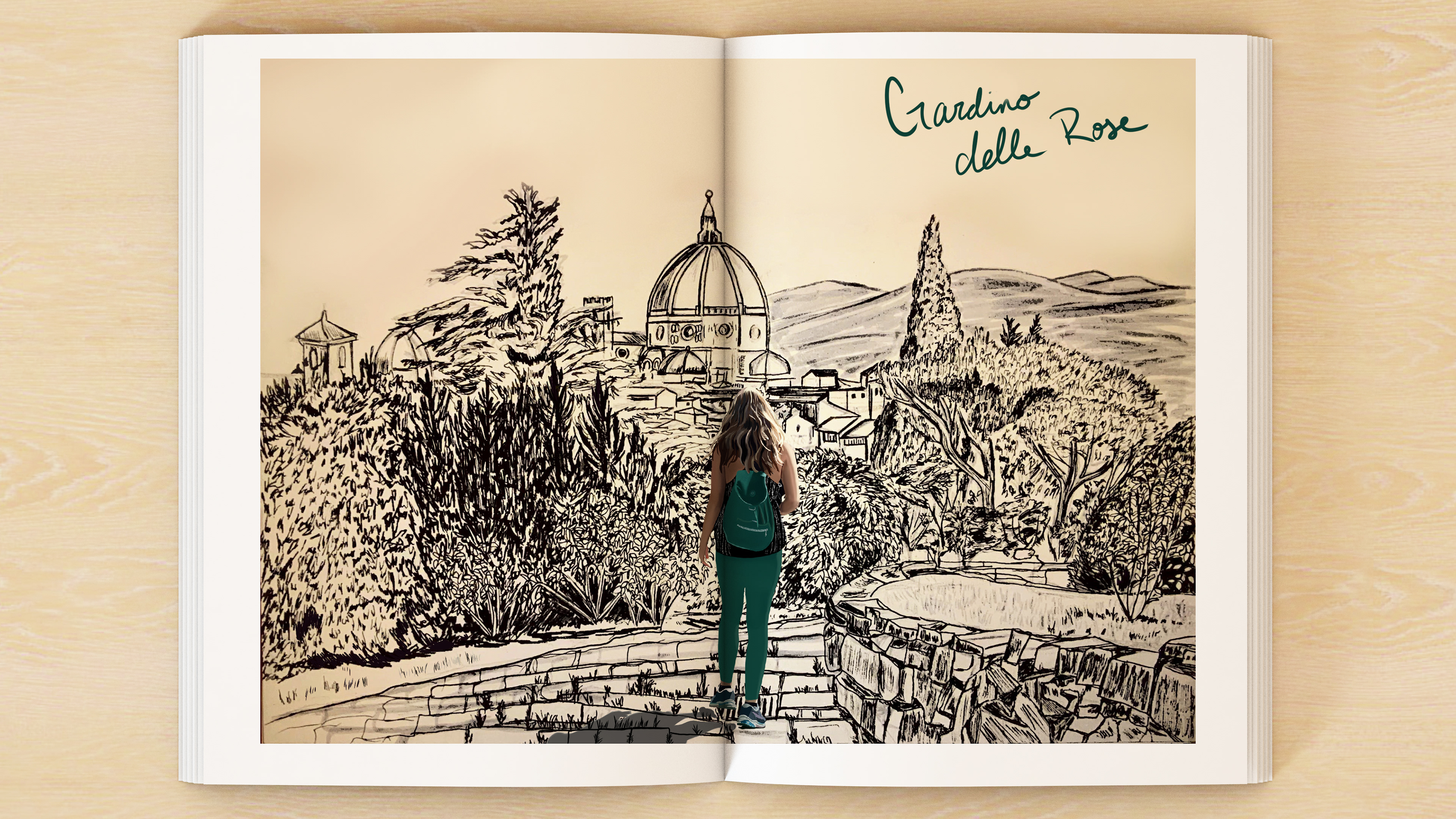 Study Abroad Illustration Book Pages