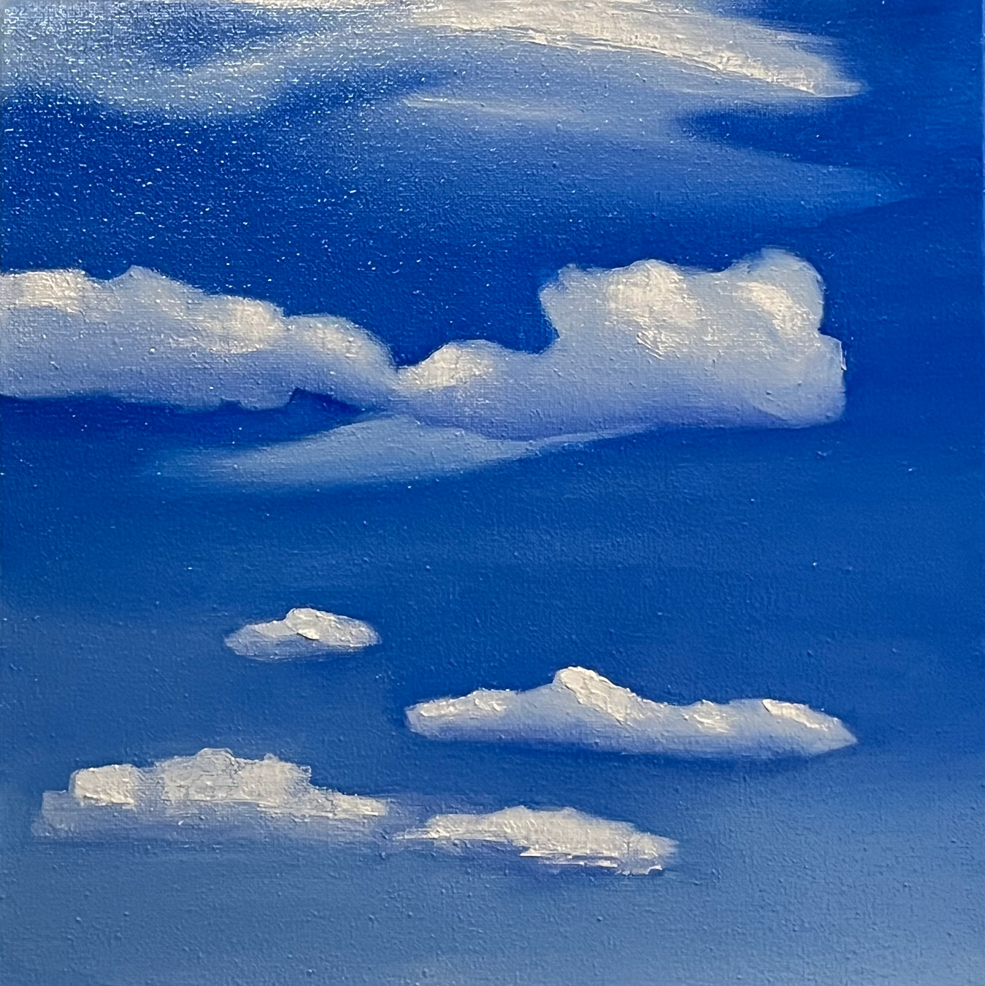 ©Yuri Bae Studio, Clouds 02. Oil on Canvas, 12"x12"