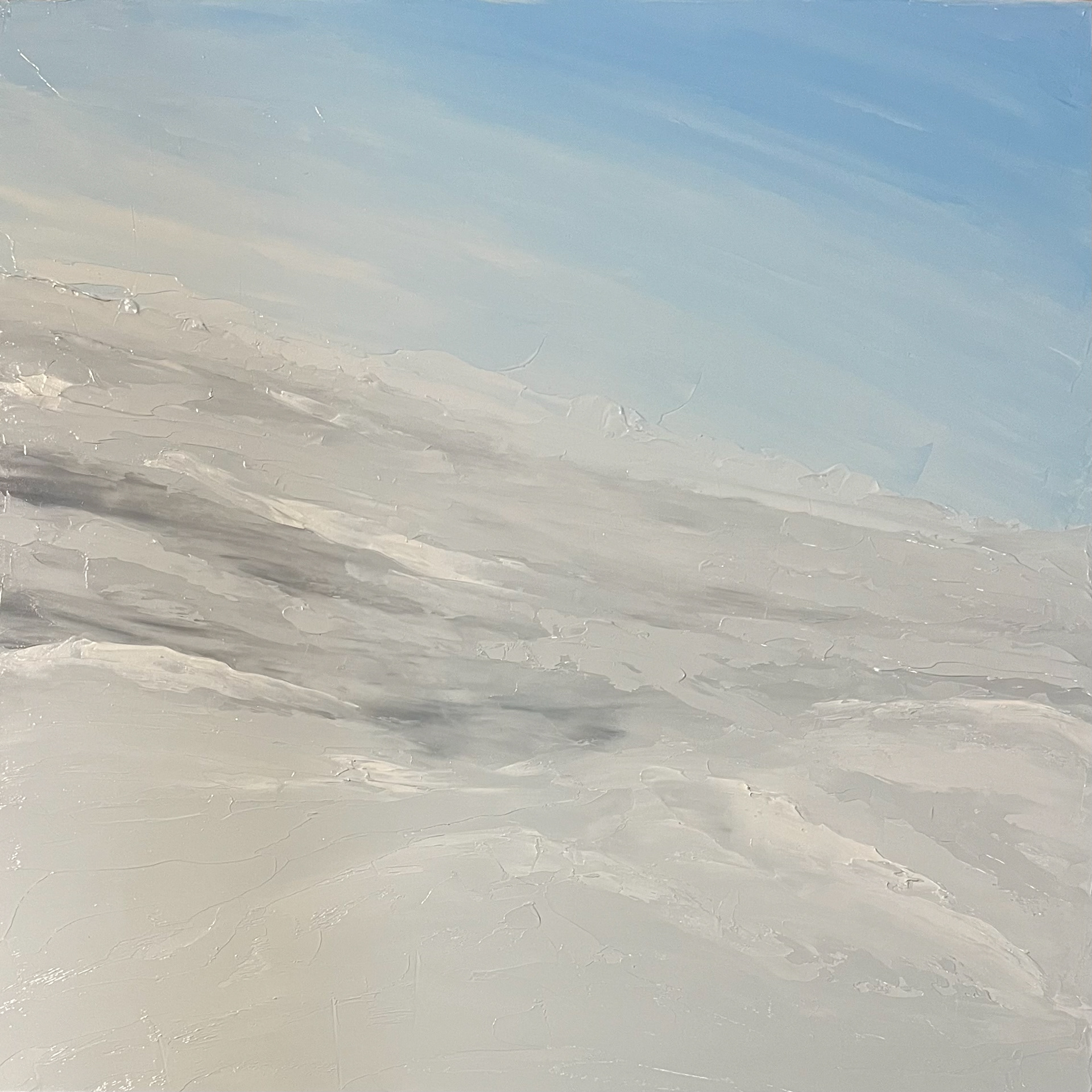 ©Yuri Bae Studio, Window Seat 02. Oil on Wood Panel, 12"x12"