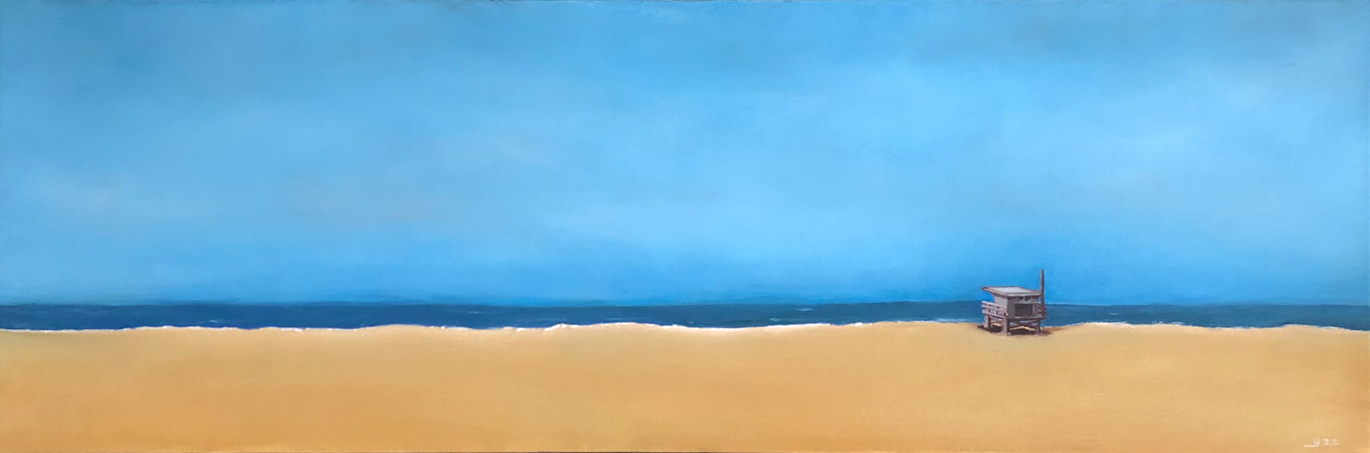 ©Yuri Bae Studio, Ocean View. Oil on Canvas, 12"x36"