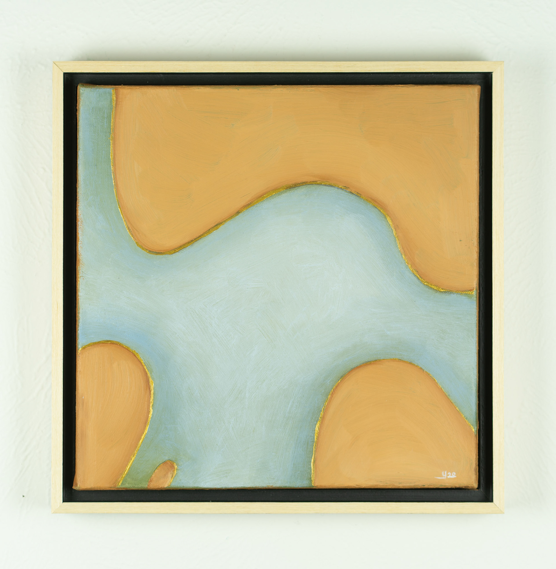 ©Yuri Bae Studio, Sand+Water. Oil on canvas, 12"x12"