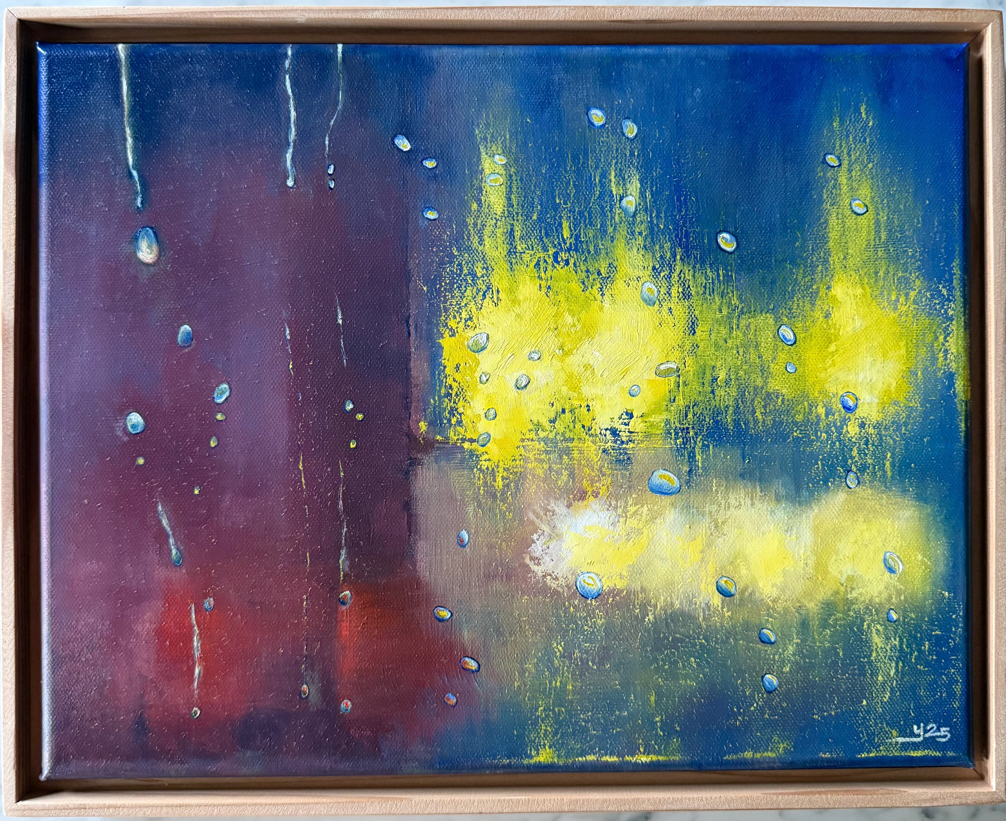 ©Yuri Bae Studio, New Orleans Rainy Day. Oil on canvas, 11"x17"