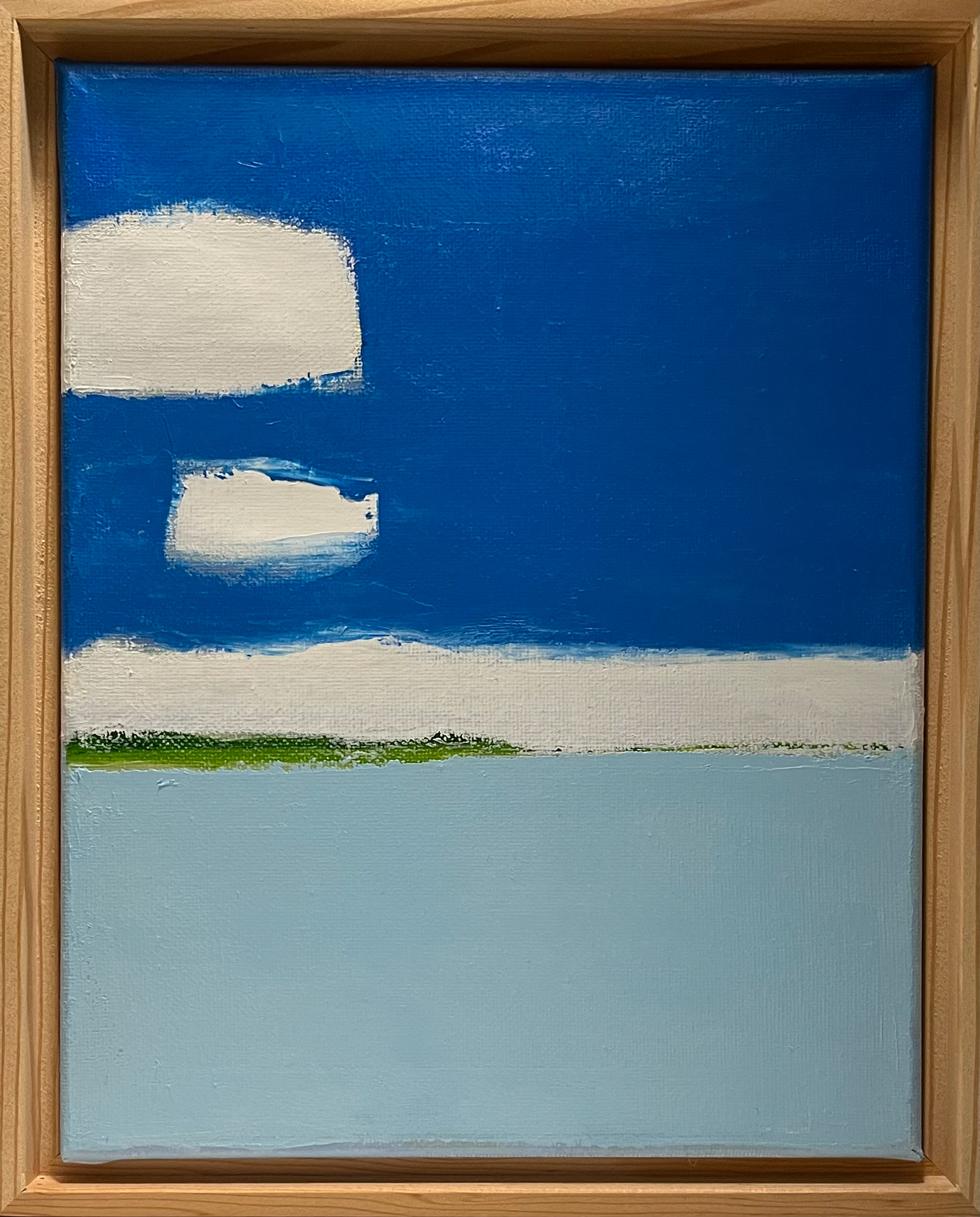 ©Yuri Bae Studio, Summer Clouds 02. Oil on Canvas, 8"x10"