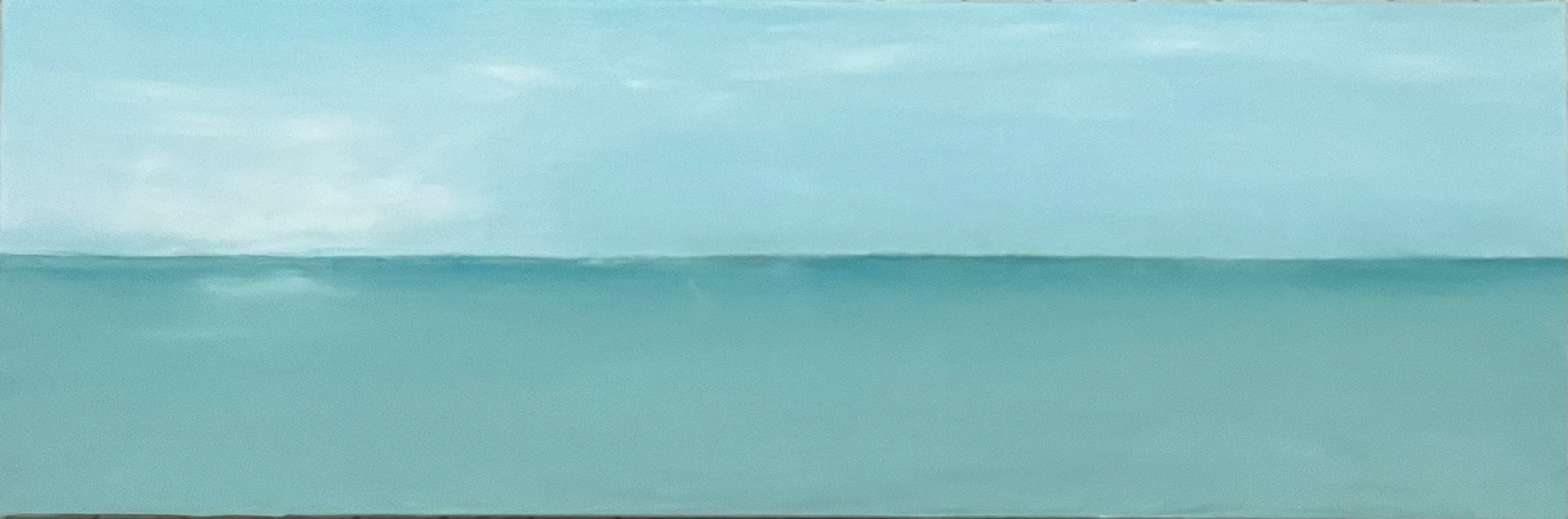 ©Yuri Bae Studio, Ocean Horizon. Oil on Canvas, 12"x36"