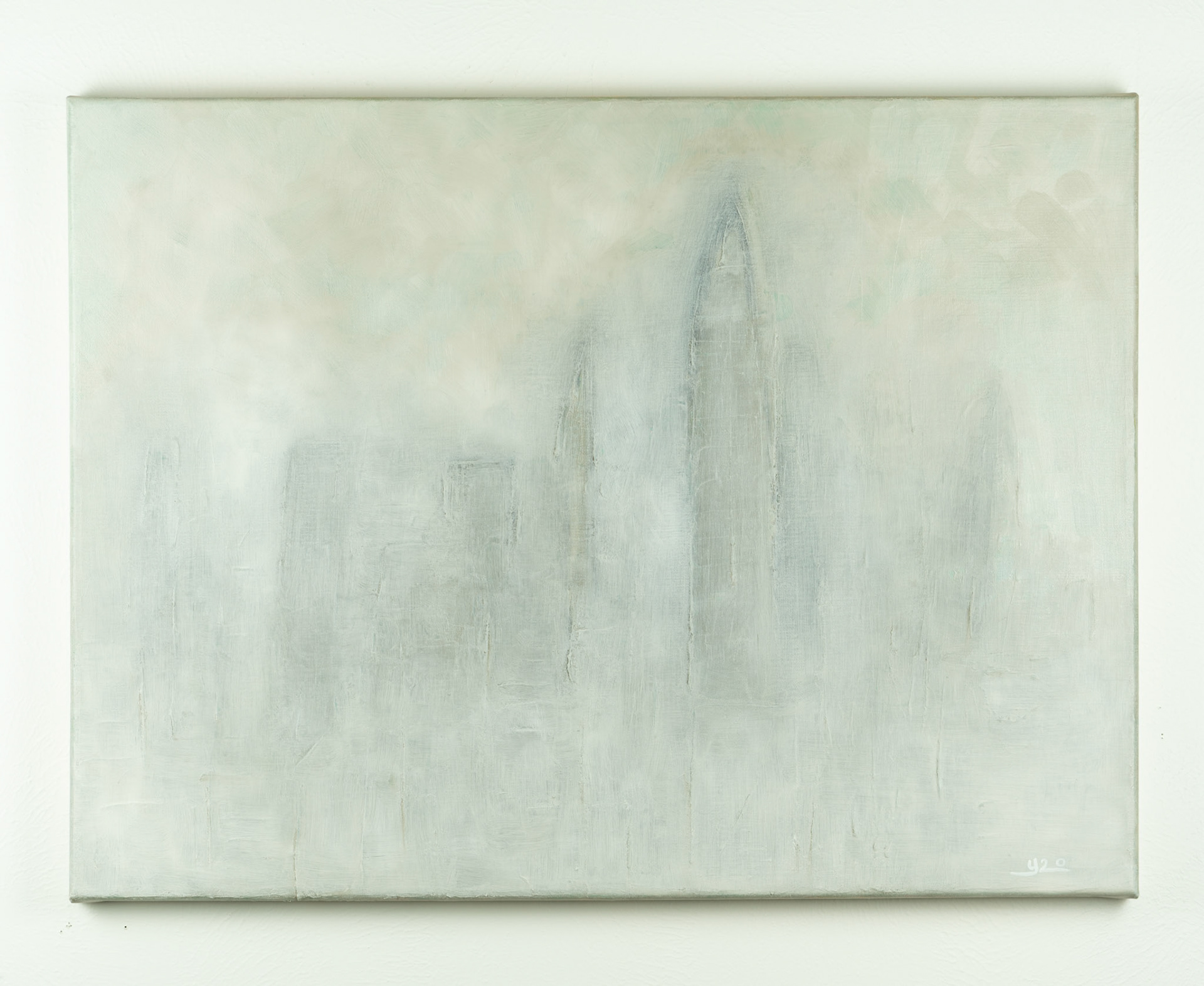 ©Yuri Bae Studio, Foggy City. Oil on canvas, 20"x30"