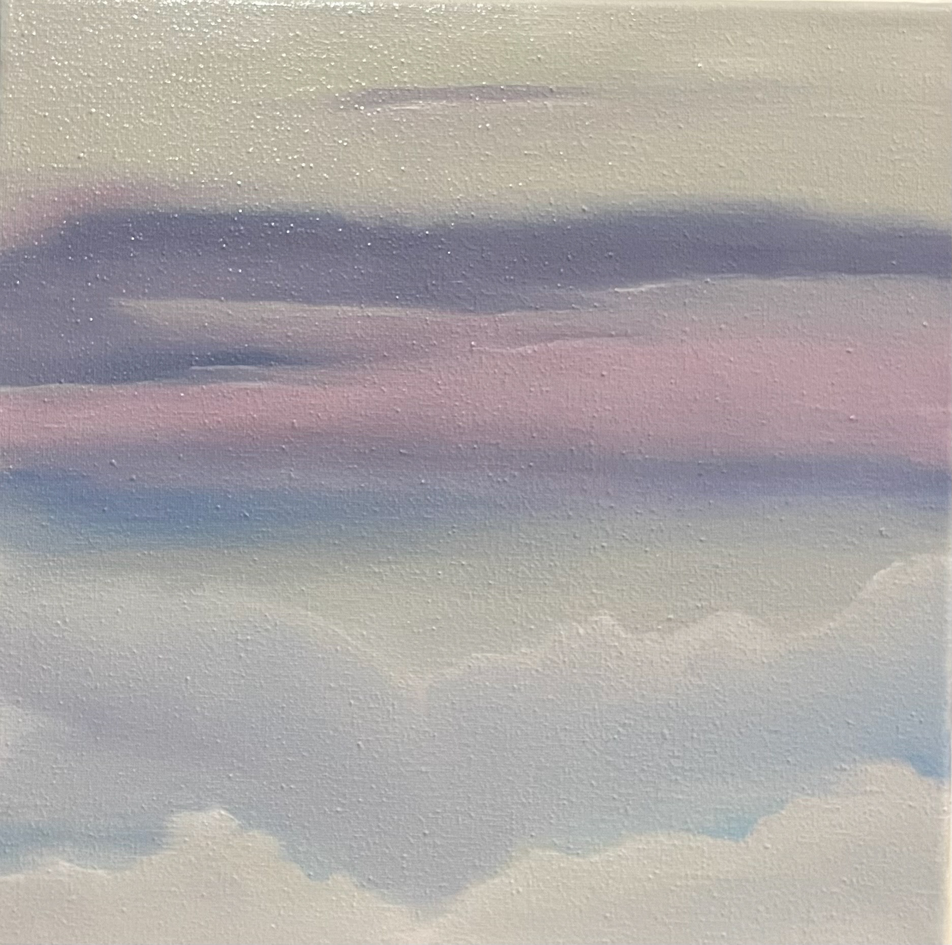 ©Yuri Bae Studio, Pastel Sunset. Oil on Canvas, 12"x12"