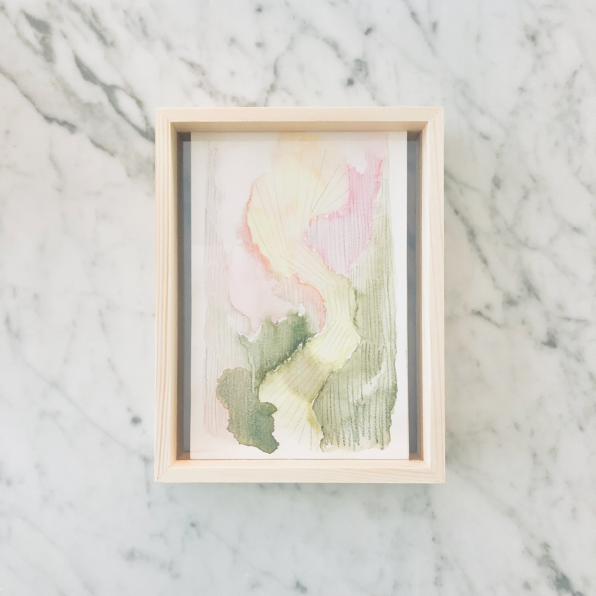 ©Yuri Bae Studio, Sunrise. Watercolor on Paper, 8.5”x5.5”