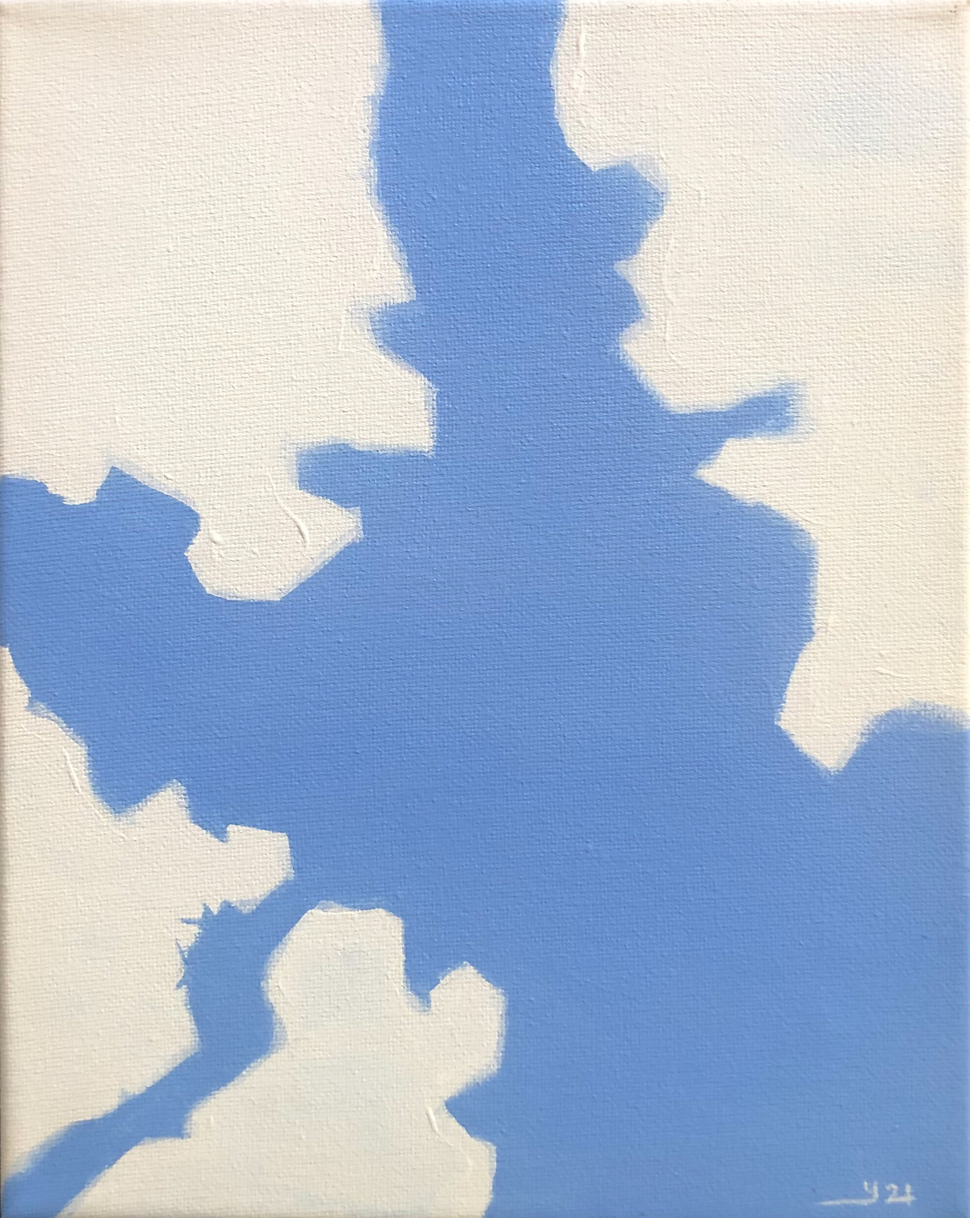 ©Yuri Bae Studio, Summer Clouds 08 Acrylic on Canvas, 8"x10"