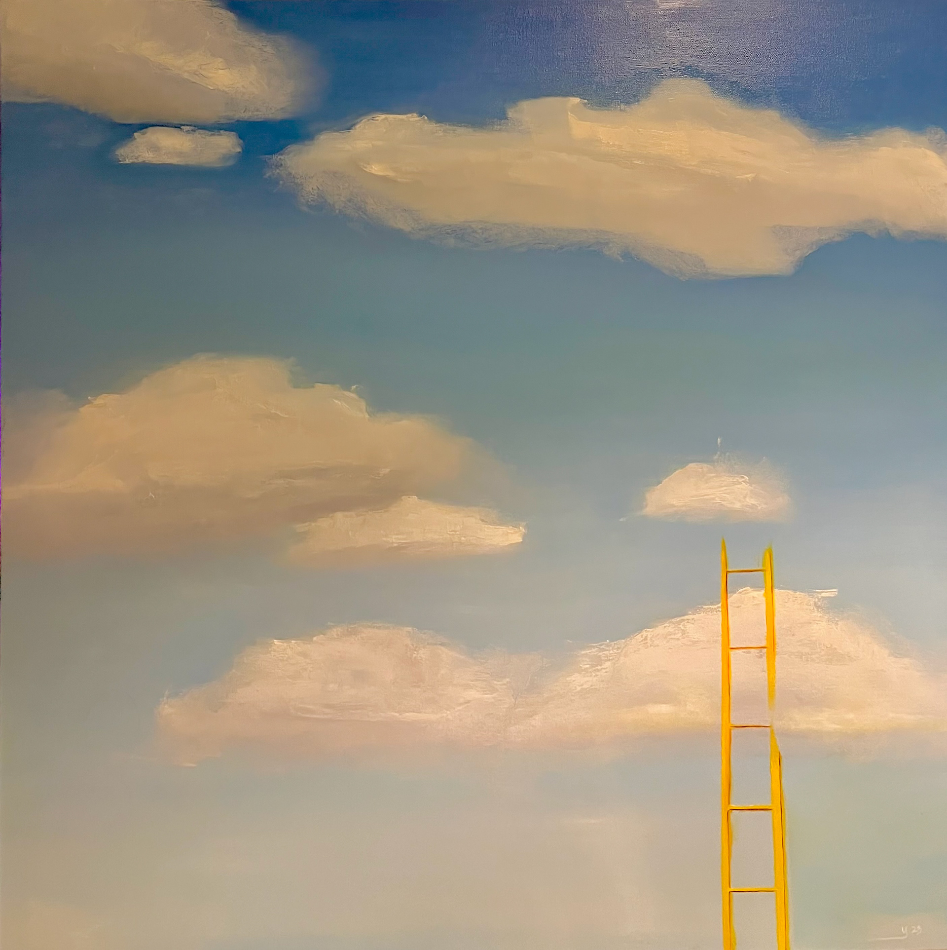 ©Yuri Bae Studio, Clouds 01. Oil on Canvas, 36"x36"