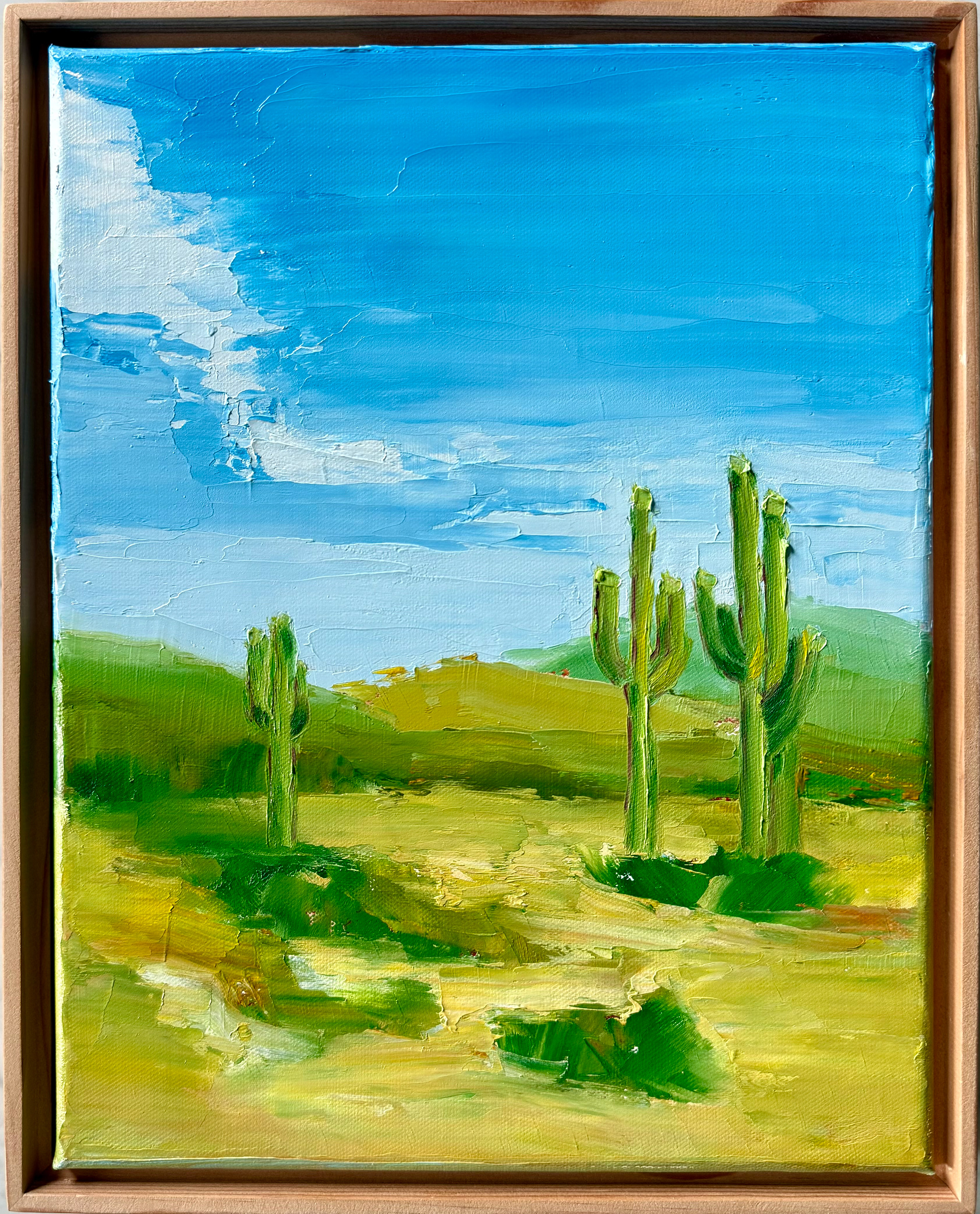 ©Yuri Bae Studio, Tucson Memory. Oil on Canvas, 11"x17"