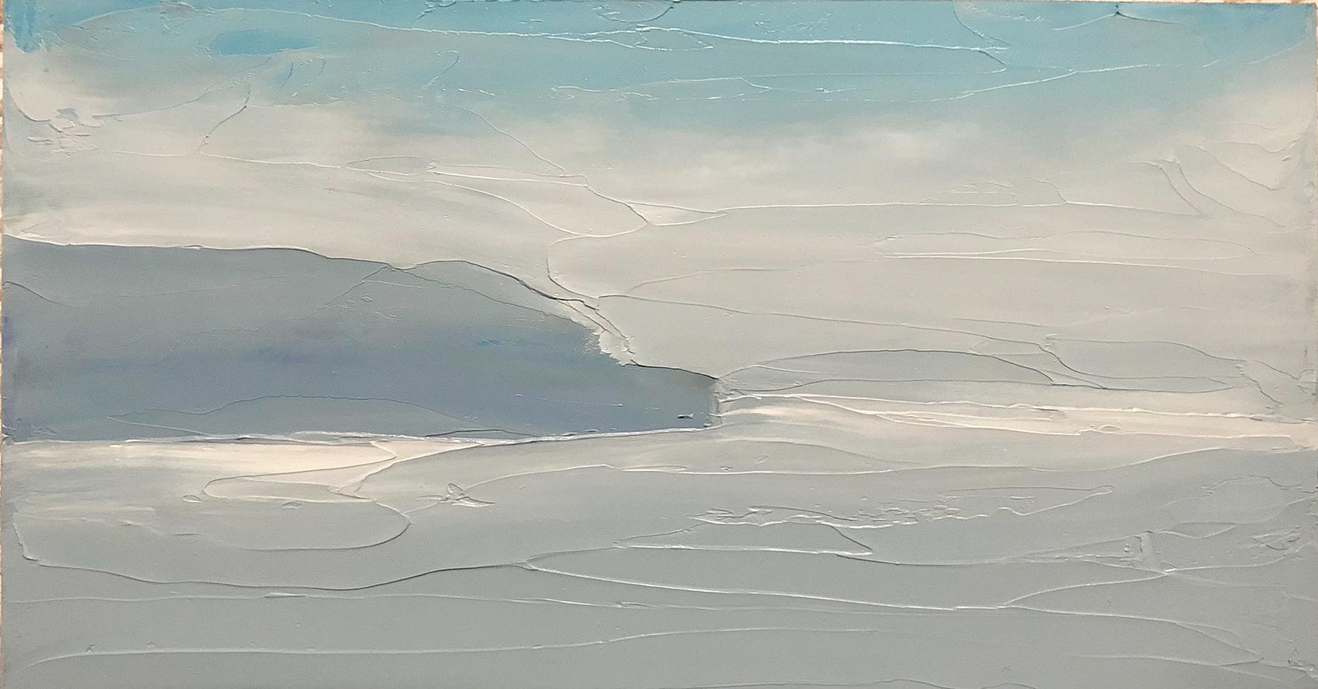 ©Yuri Bae Studio, Winter 01. Oil on Wood Panel, 6”x12”