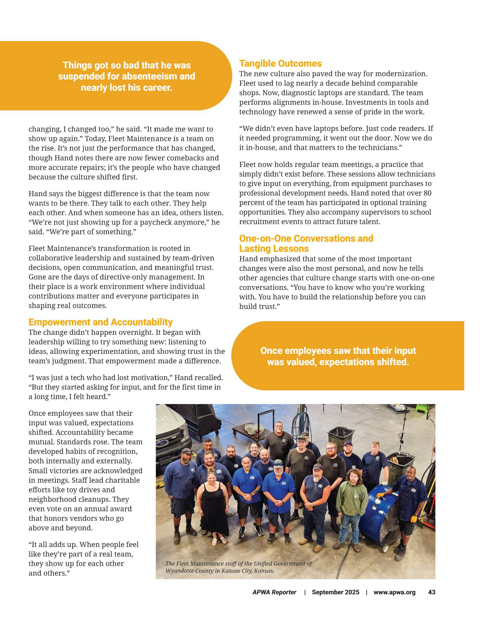 Culture Shift Drives Turnaround for Fleet Maintenance