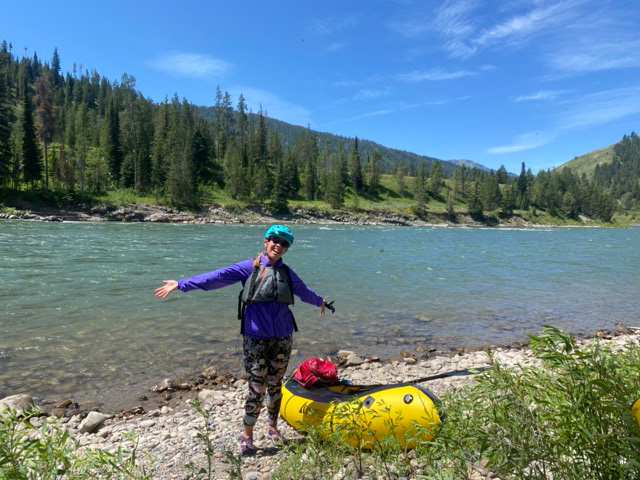 Pack rafting on the Snake, WY