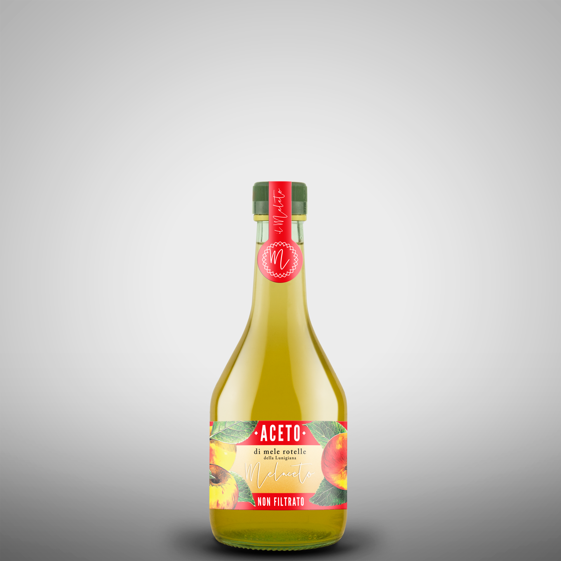 Packaging design Il Meleto etichetta aceto di mele Rotelle