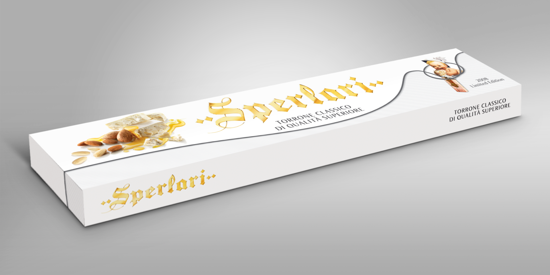Packaging design Confezione Torrone Sperlari Limited Edition classico di qualità superiore