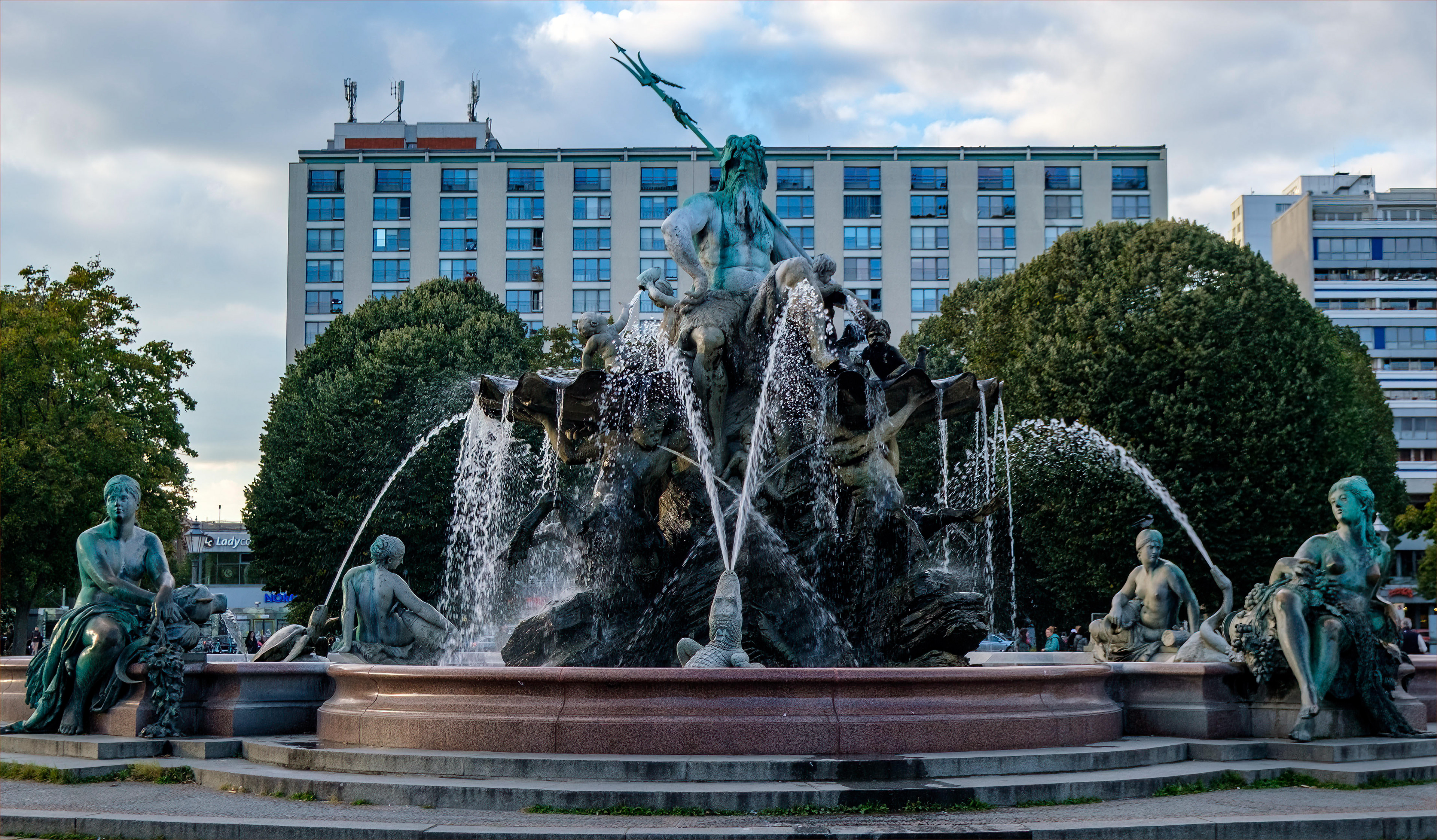 Neptune Fountain  Alexanderplatz 
