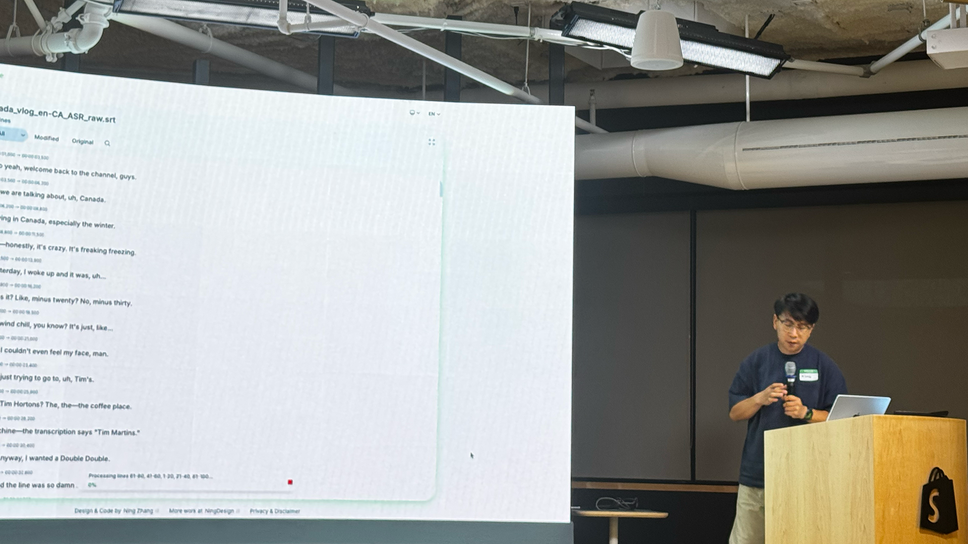 2026: I joined Shopify's Builder Sundays and shared SbuLime Captions with the builders in the session.
