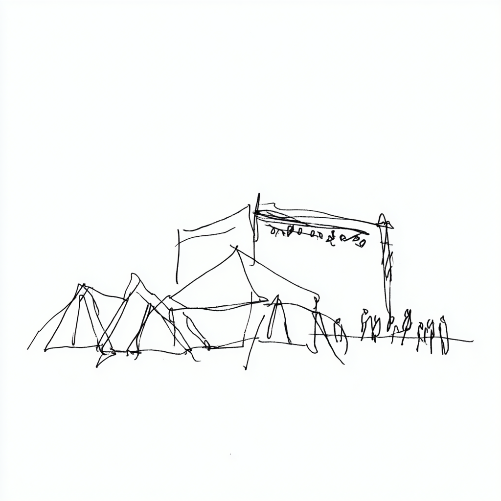 Illustration in hand drawn style, gernerated by Midjourney