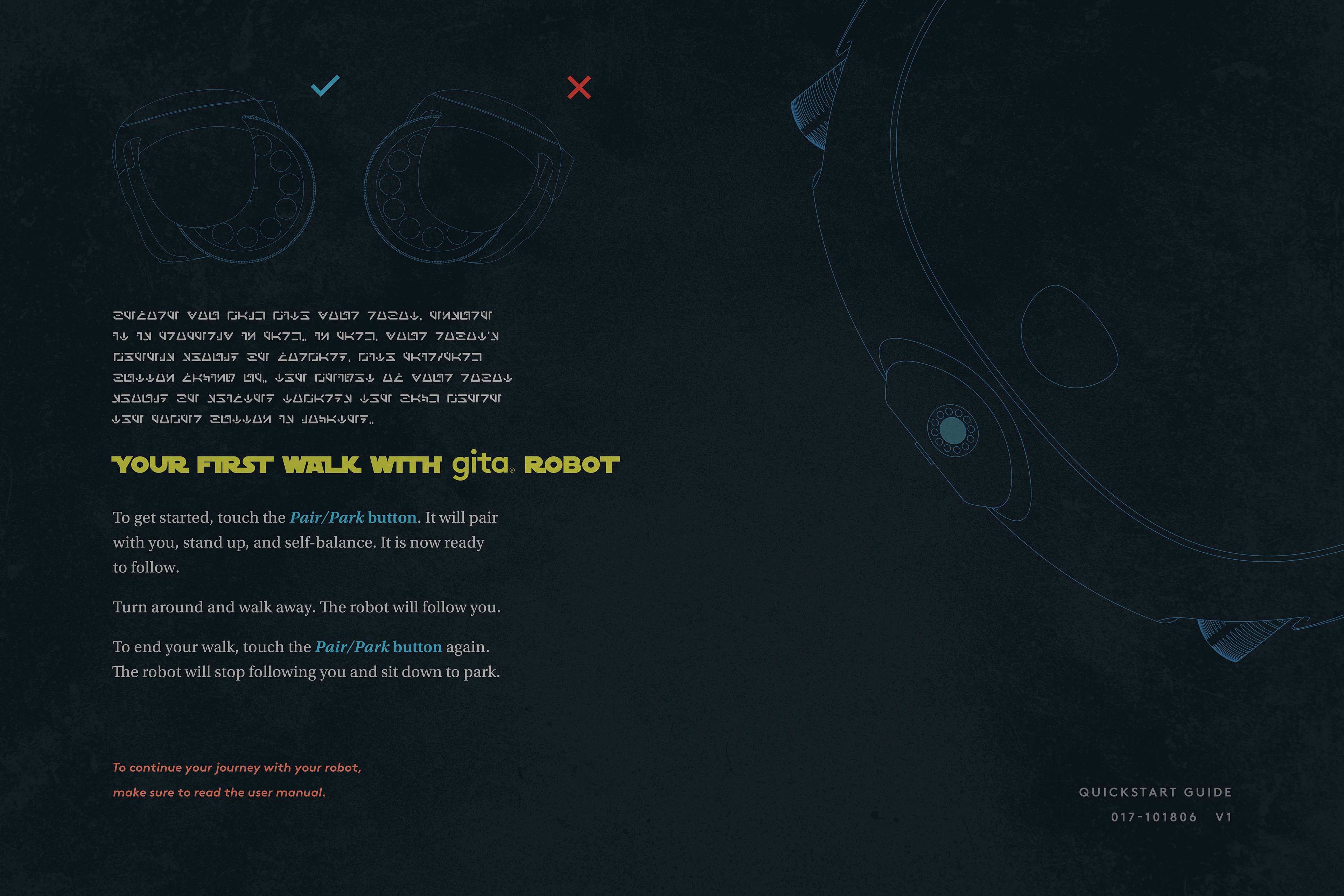 Included Star Wars language as well as font to merge PFF's brand identity as well as Star War's.