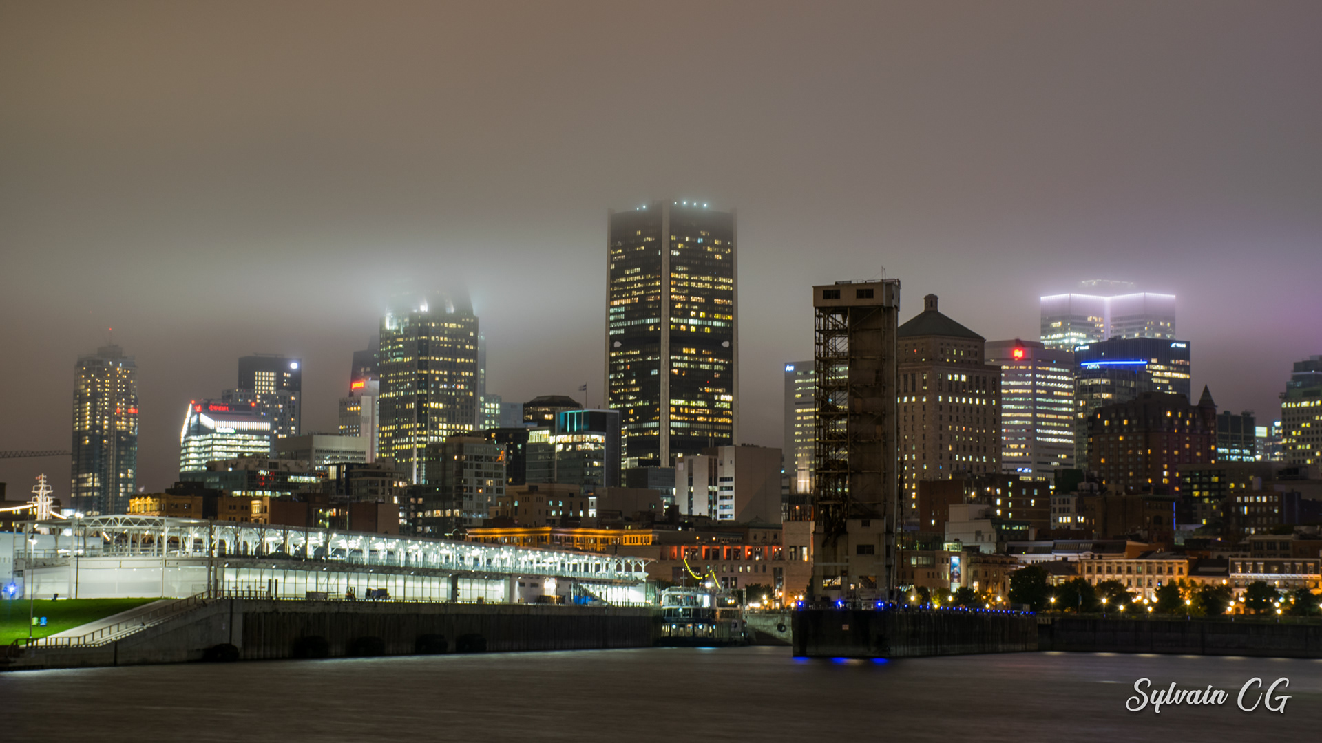 Foggy night - Dieppe park