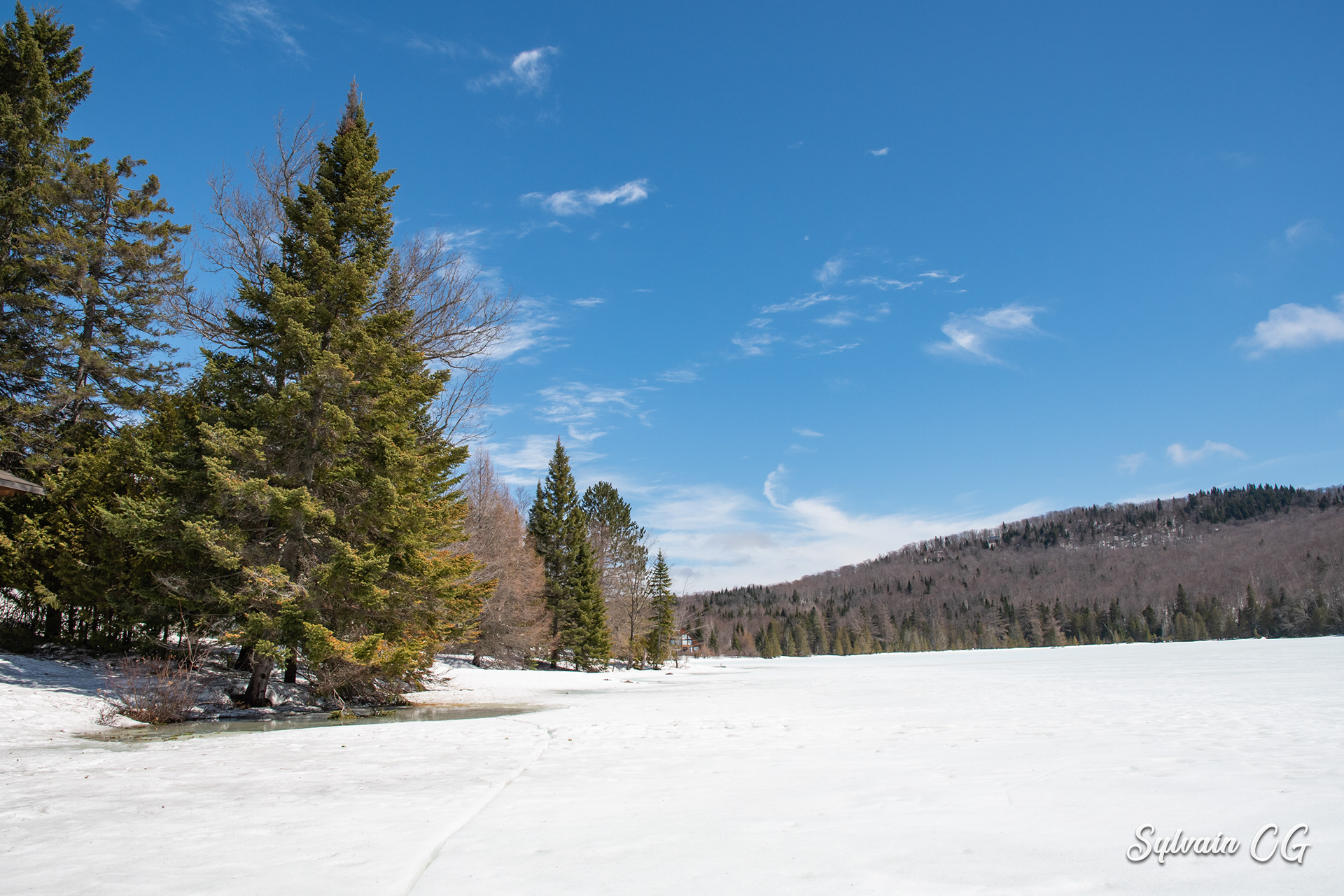 Icy lake