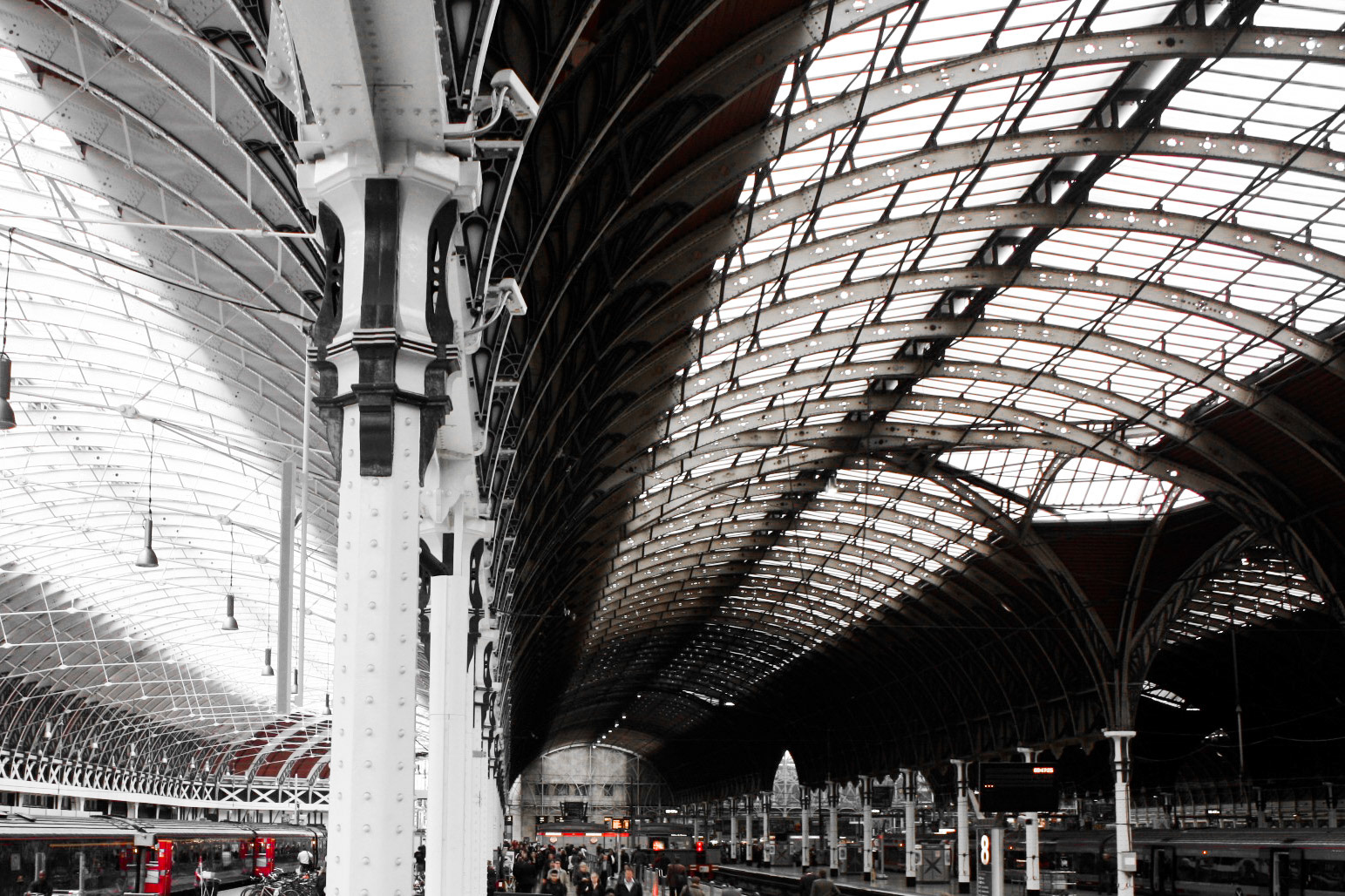 Paddington Station dark roof