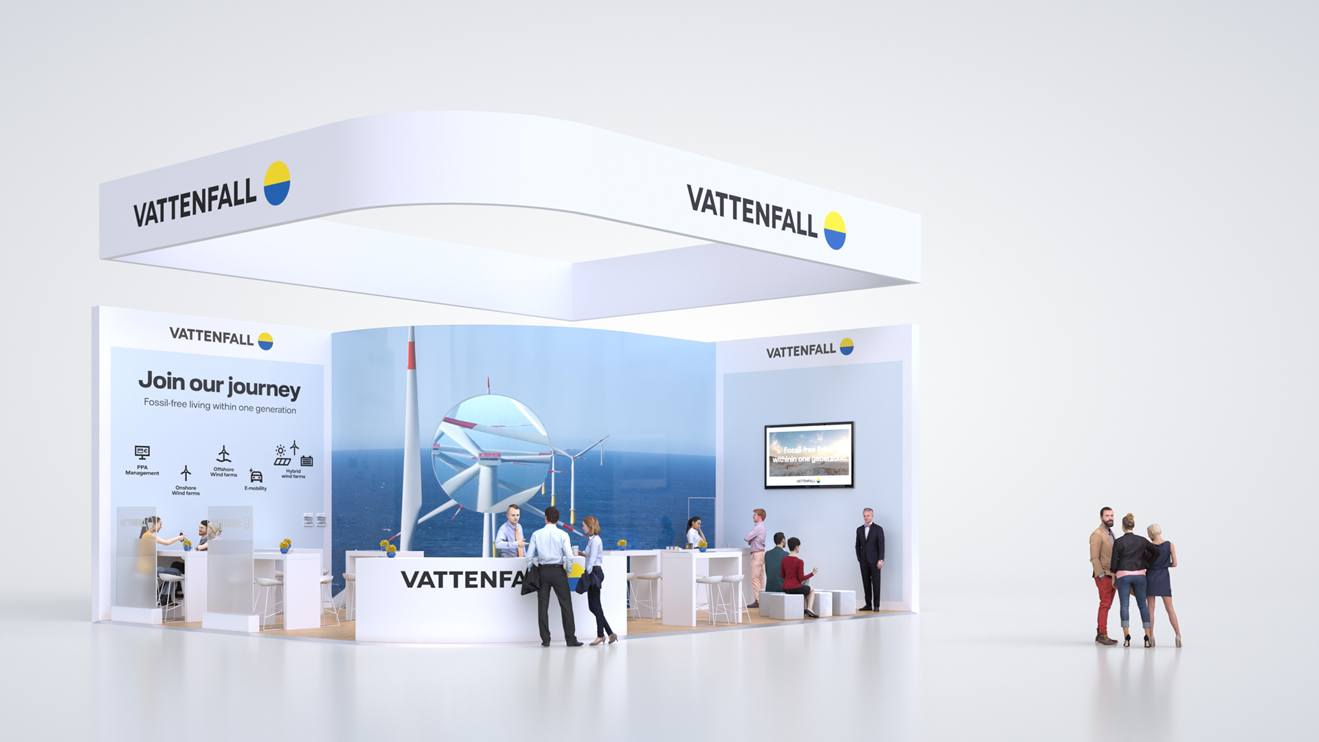 Entwurf und Visualisierung: VIVA3D GmbH; Fertigung und Aufbau: Preuss Messe.