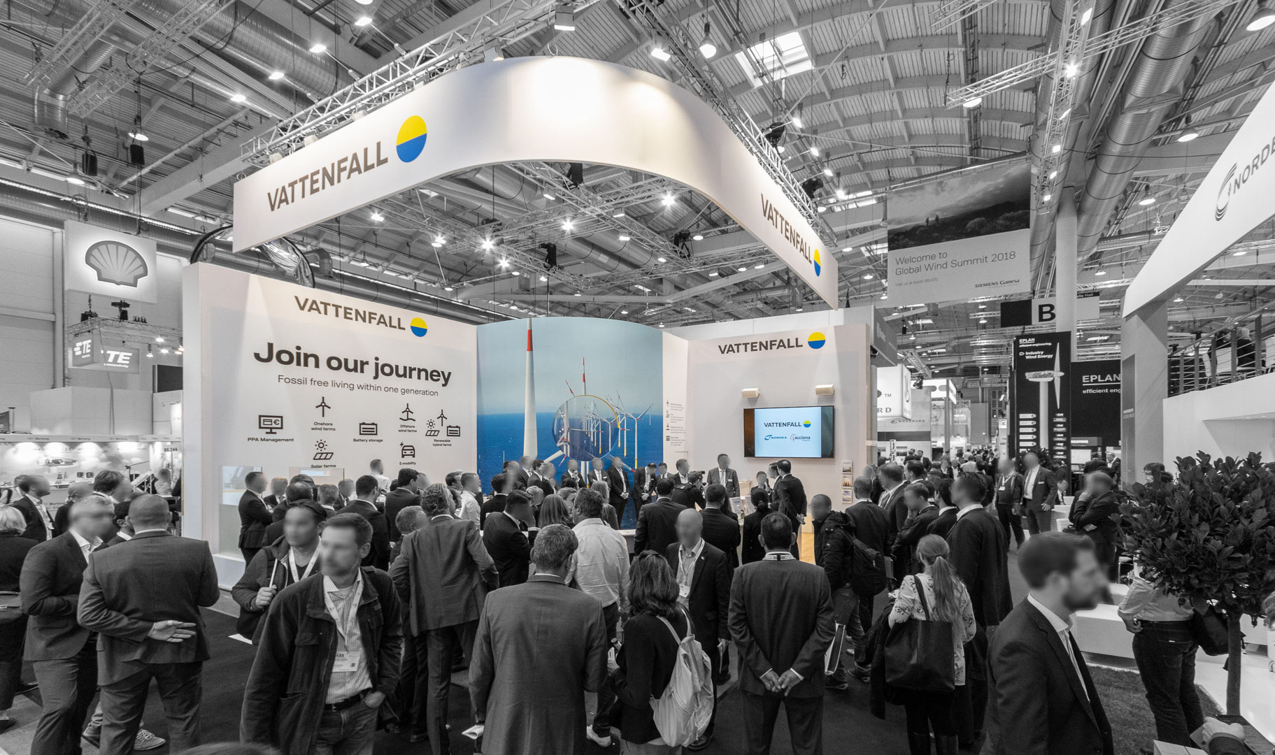 Entwurf und Visualisierung: VIVA3D GmbH; Fertigung und Aufbau: Preuss Messe.