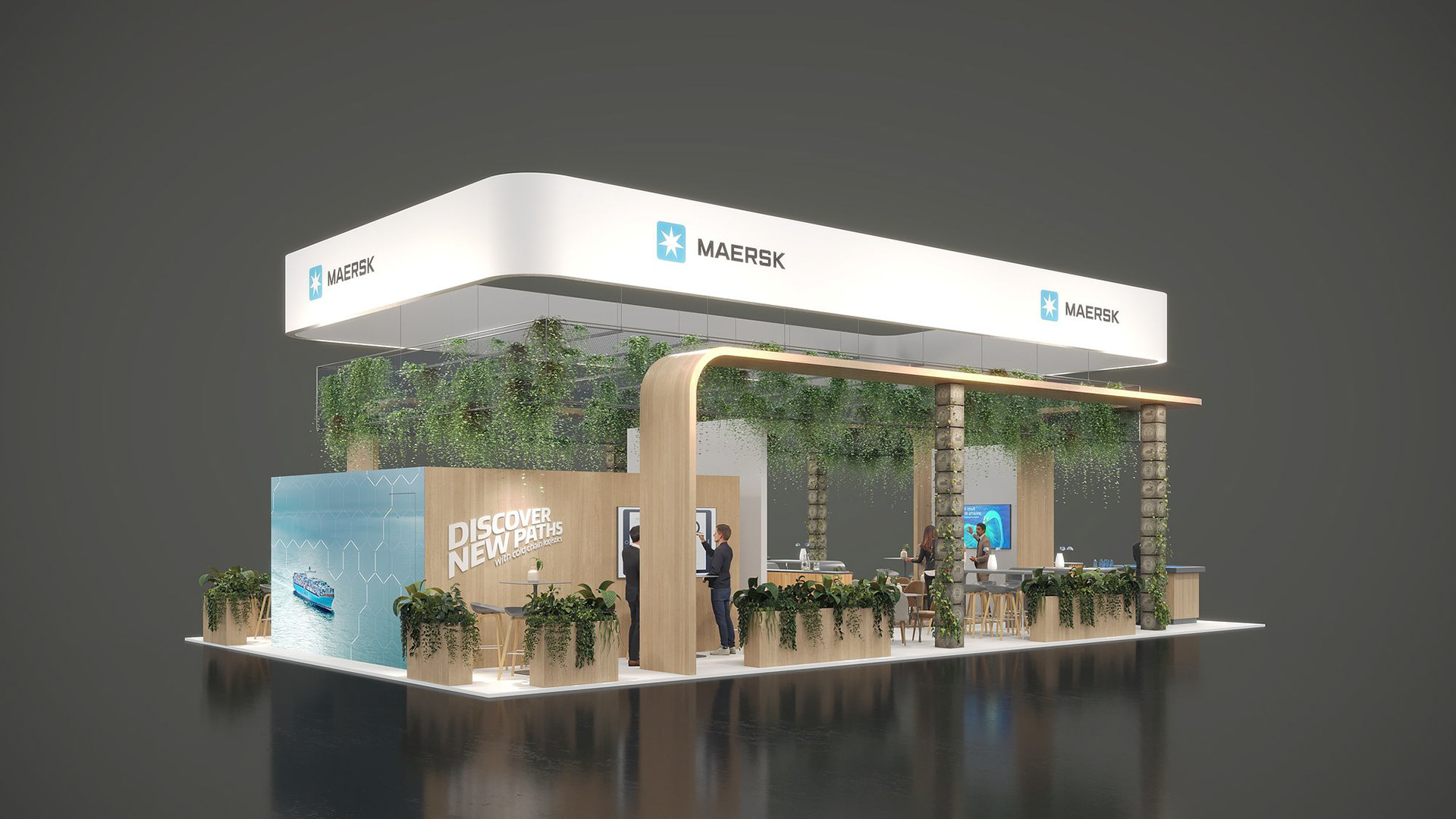 Entwurf des Messedesigns