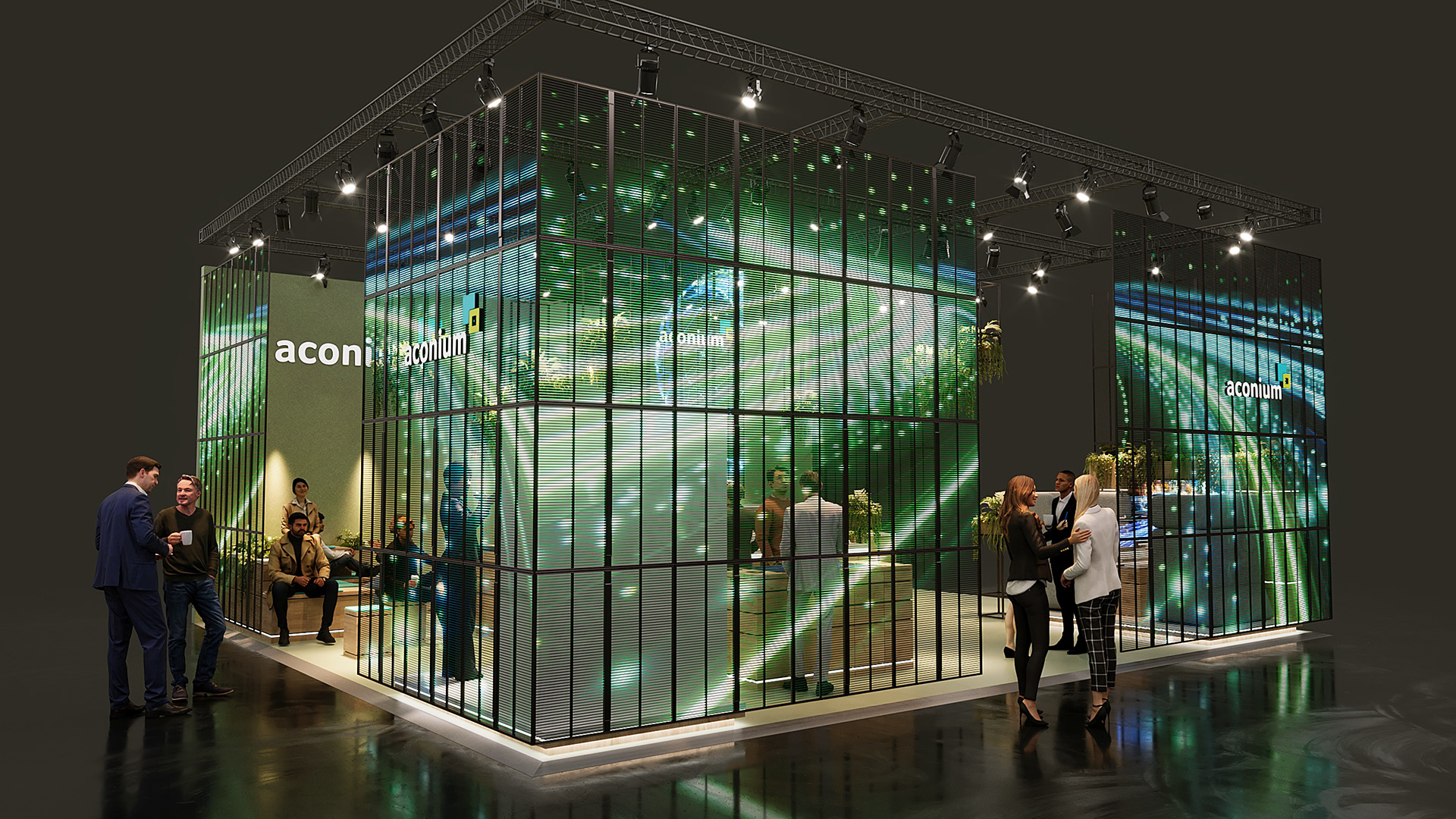Aconium Exhibition Stand · Concept Visualization