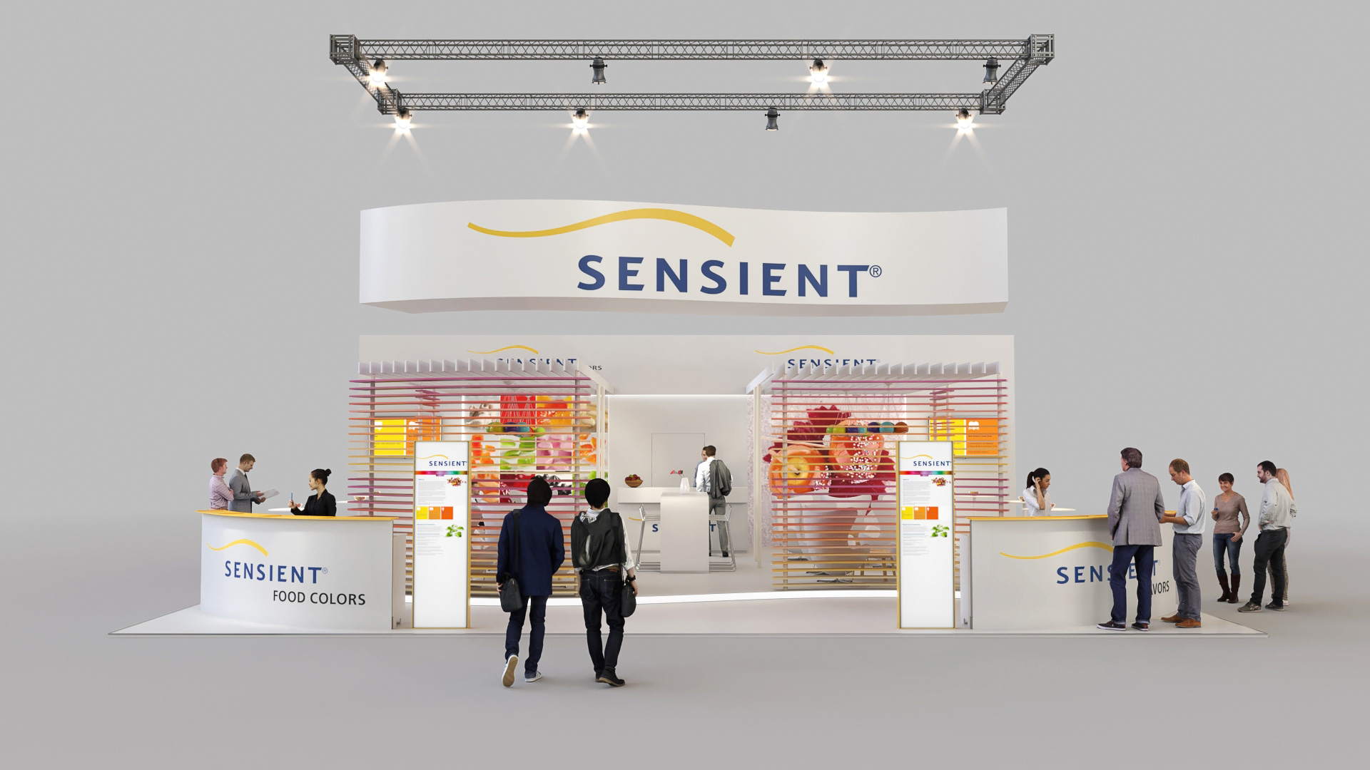 Entwurf und Visualisierung: VIVA3D GmbH; Fertigung und Aufbau: Preuss Messe.