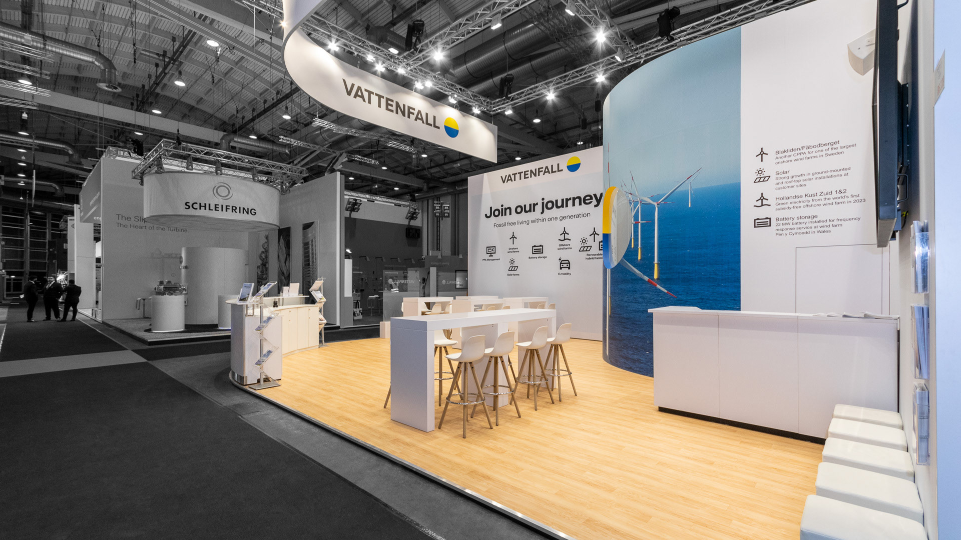 Entwurf und Visualisierung: VIVA3D GmbH; Fertigung und Aufbau: Preuss Messe.