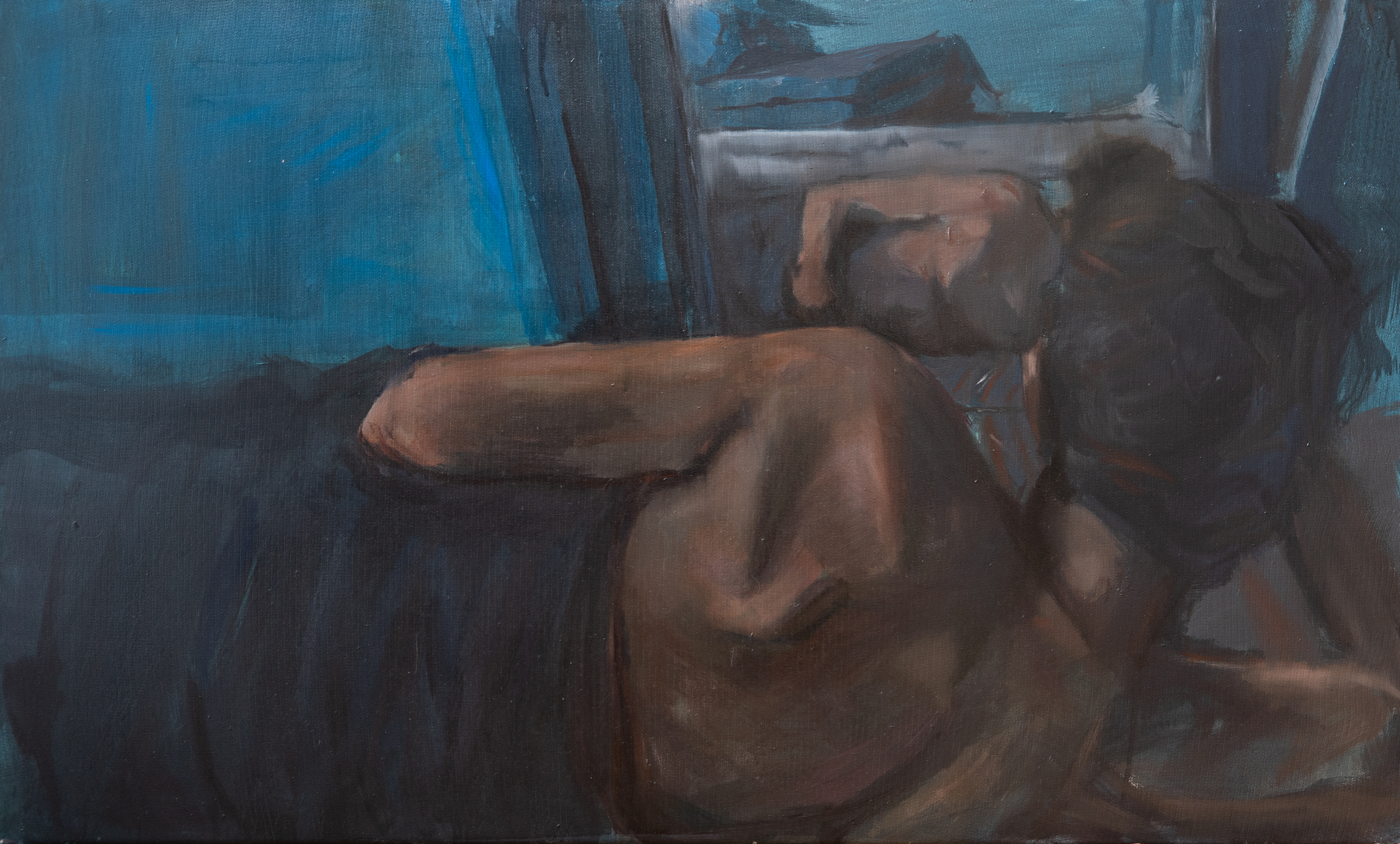 Narcis, akryl na plátně