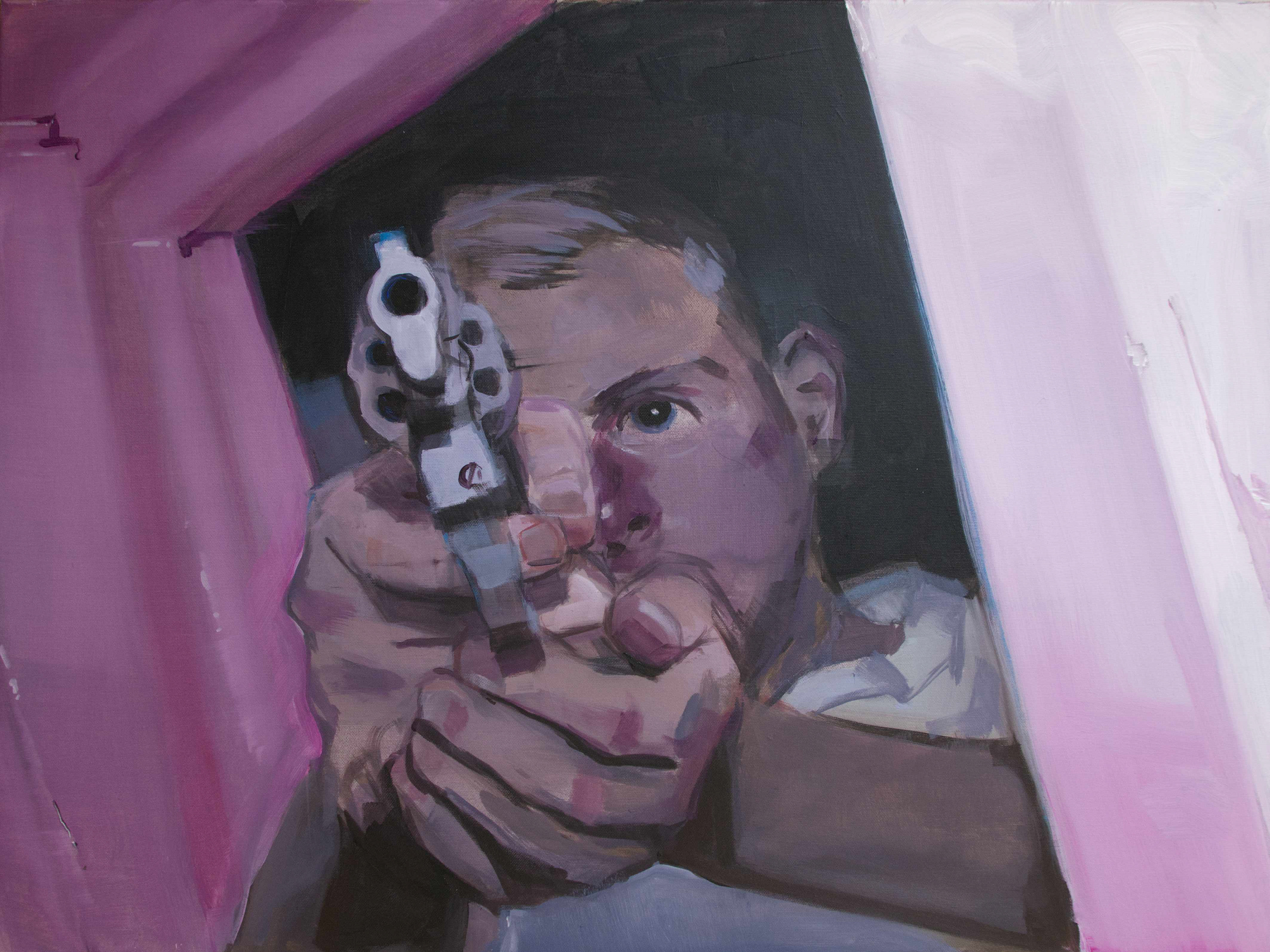 Party IX, Akryl na plátně, 60 × 80 cm | Soukromá sbírka