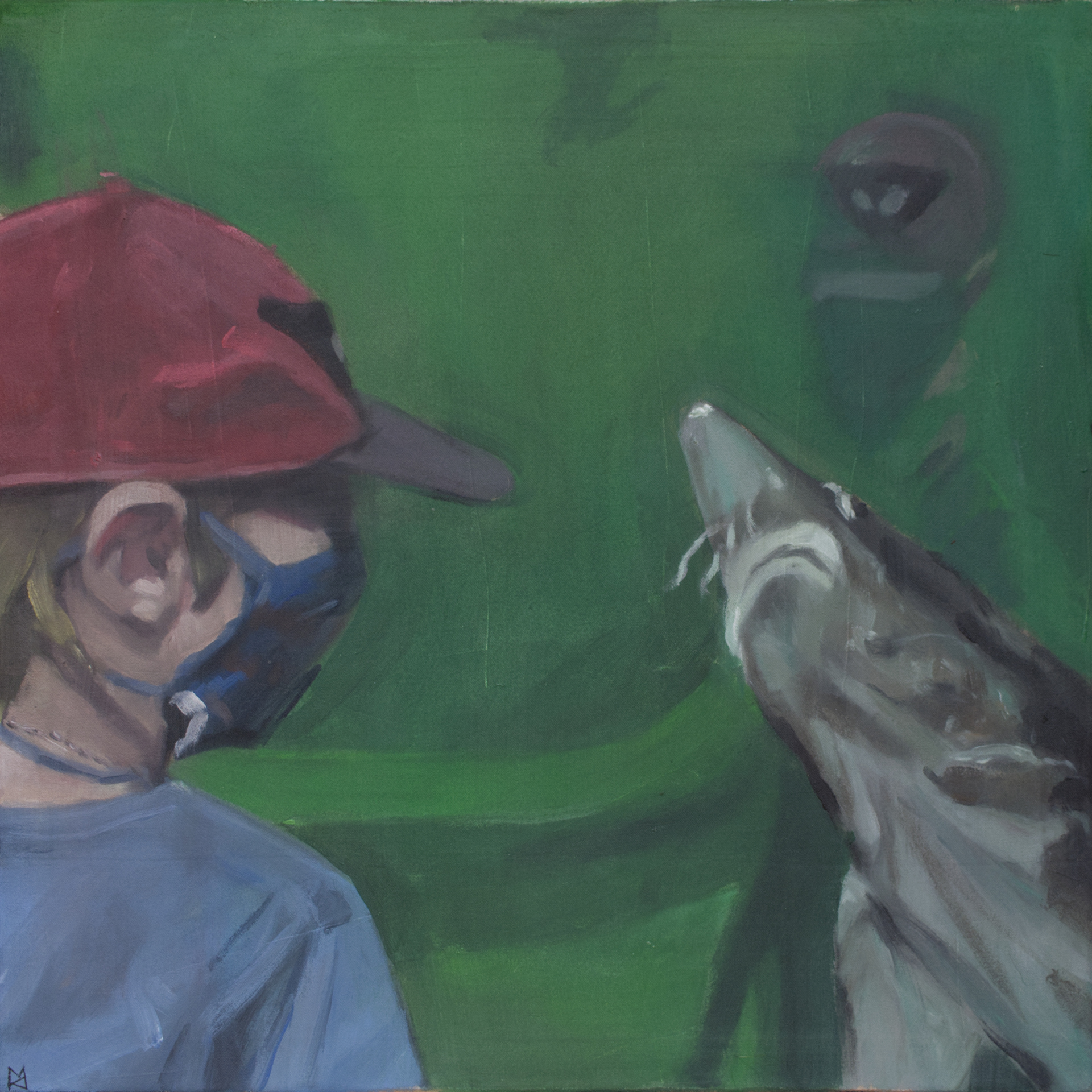 Dialog III, Akryl na plátně, 60× 60 cm | Soukromá sbírka